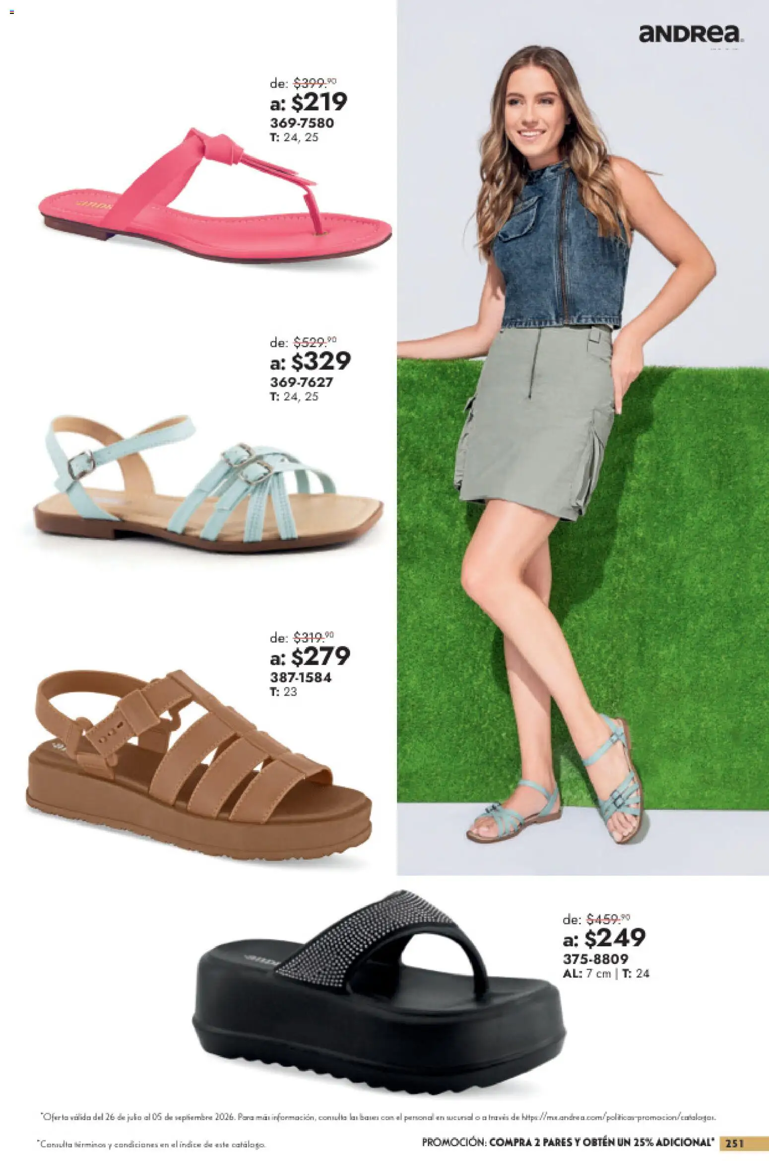 Nuevas ofertas de Andrea válidas en toda la República Mexicana desde el 26/07/2026. ¡Encuentra las mejores ofertas en Andrea catálogo Outlet! | Página: 251
