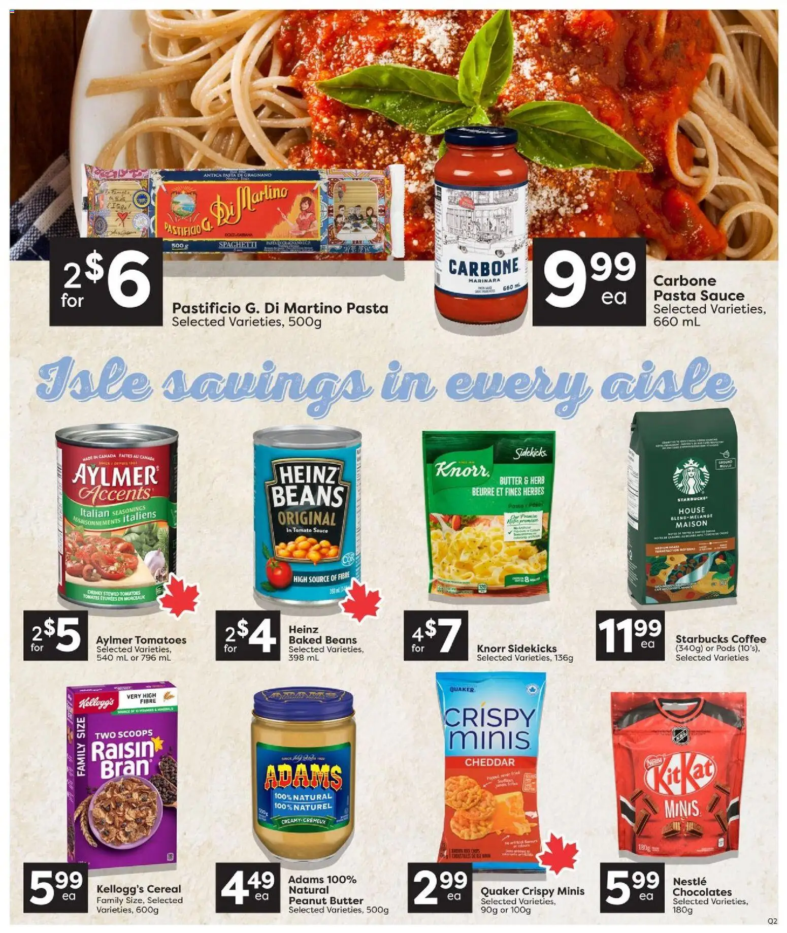 Quality Foods flyer valid from Sep 24, 2026 | Page: 12 | Products: Peanut butter, Cheddar, Beans, Butter