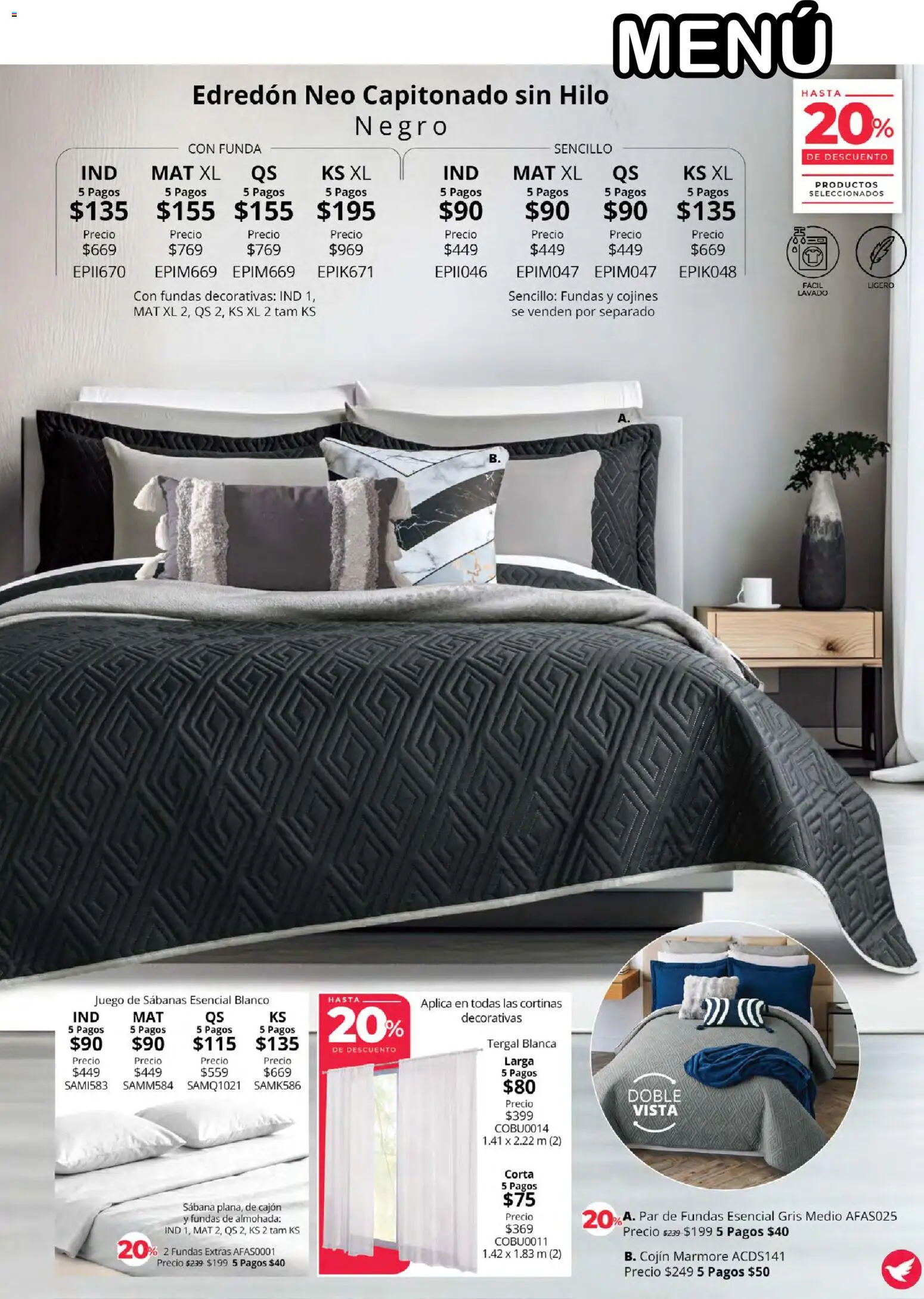 Nuevas ofertas de Colchas Concord válidas en toda la República Mexicana desde el 01/08/2026. ¡Encuentra las mejores ofertas en Colchas Concord catálogo! | Página: 100 | Productos: Juego, Funda, Almohada, Sabanas