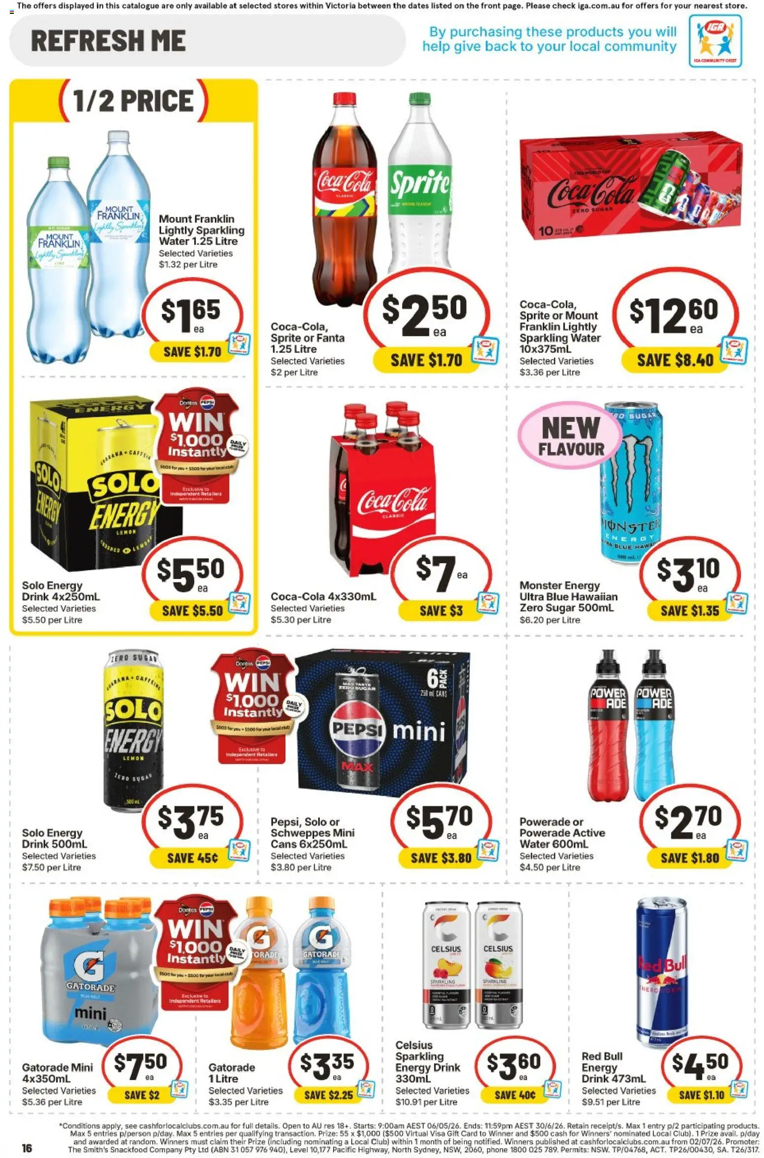 Ritchies catalogue - valid from 17.06.2026 | Page: 14 | Products: Energy drink, Coca Cola, Pepsi, Phone