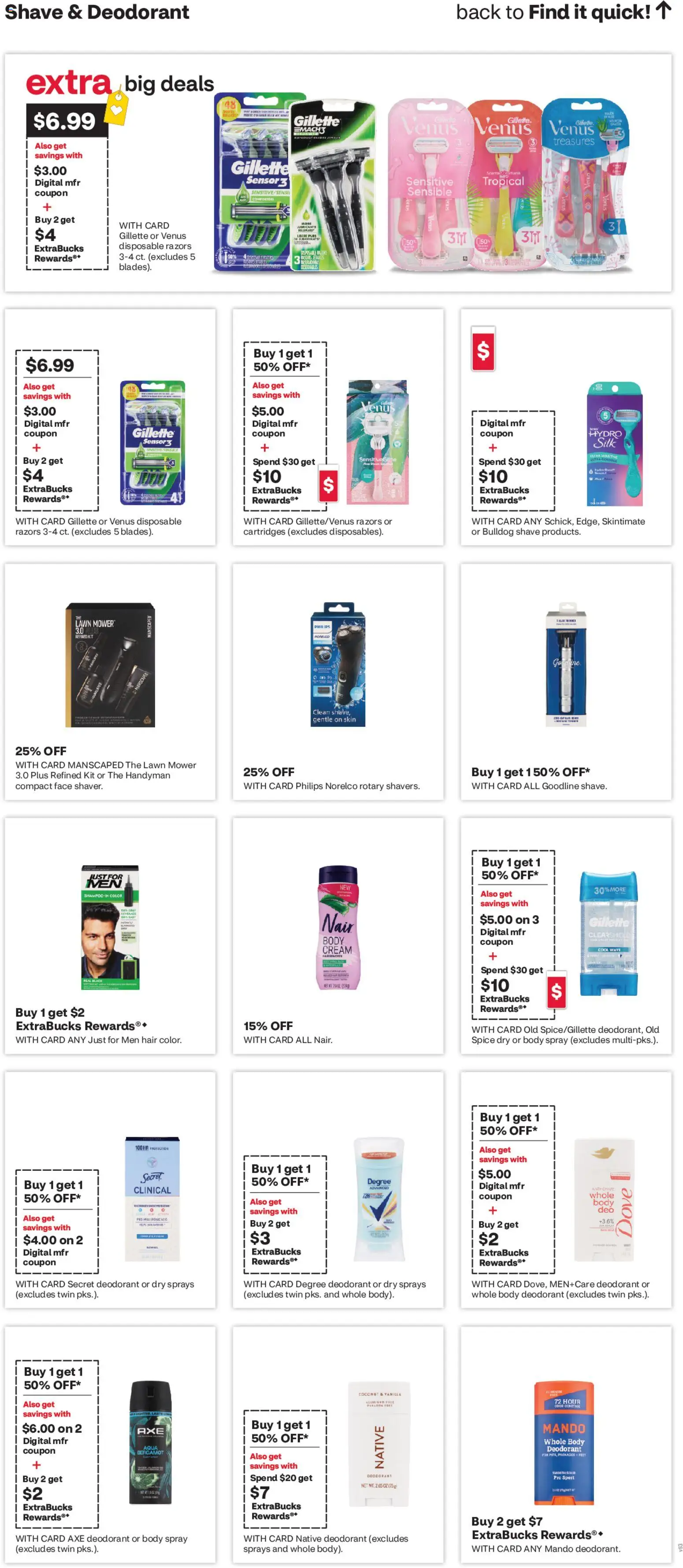 CVS Pharmacy Weekly Ad - CO - valid from 14.06.2026 | Page: 16 | Products: Lawn Mower, Mower, Axe, Cream