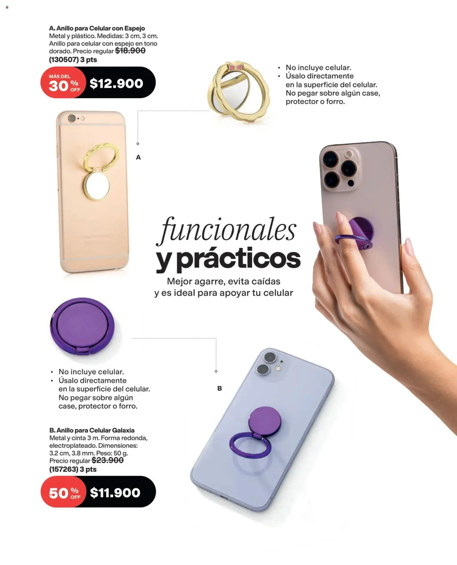 Avon revista - valida desde el 03/08/2026 | Página: 187 | Productos: Anillo, Peso, Espejo, Cinta