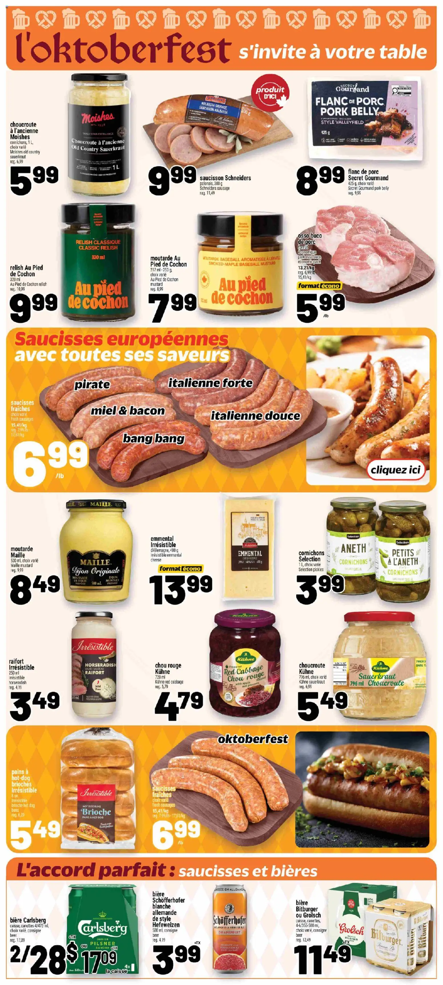Metro flyer valid from Oct 1, 2026 | Page: 19 | Products: Pork belly, Grapefruit, Beer, Pork