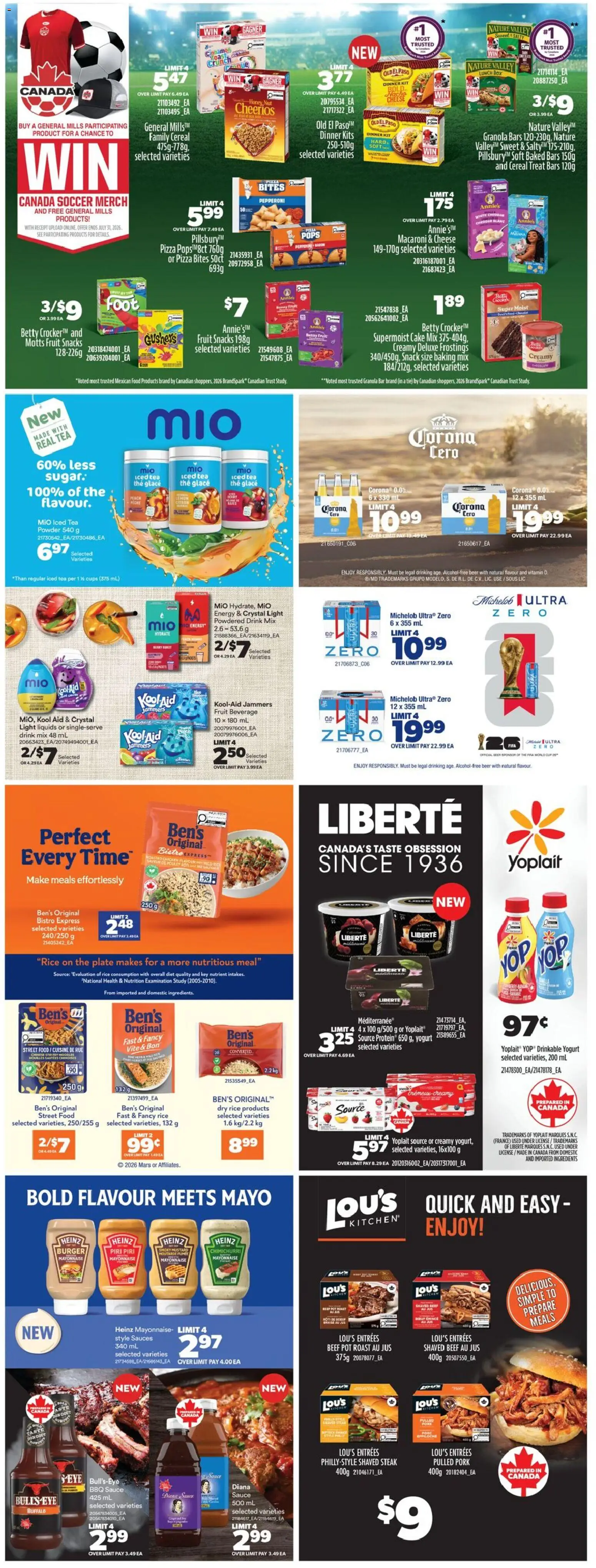 Real Canadian Superstore flyer valid from 21.05.2026 | Page: 42 | Products: Box, Yogurt, Beer, Pork