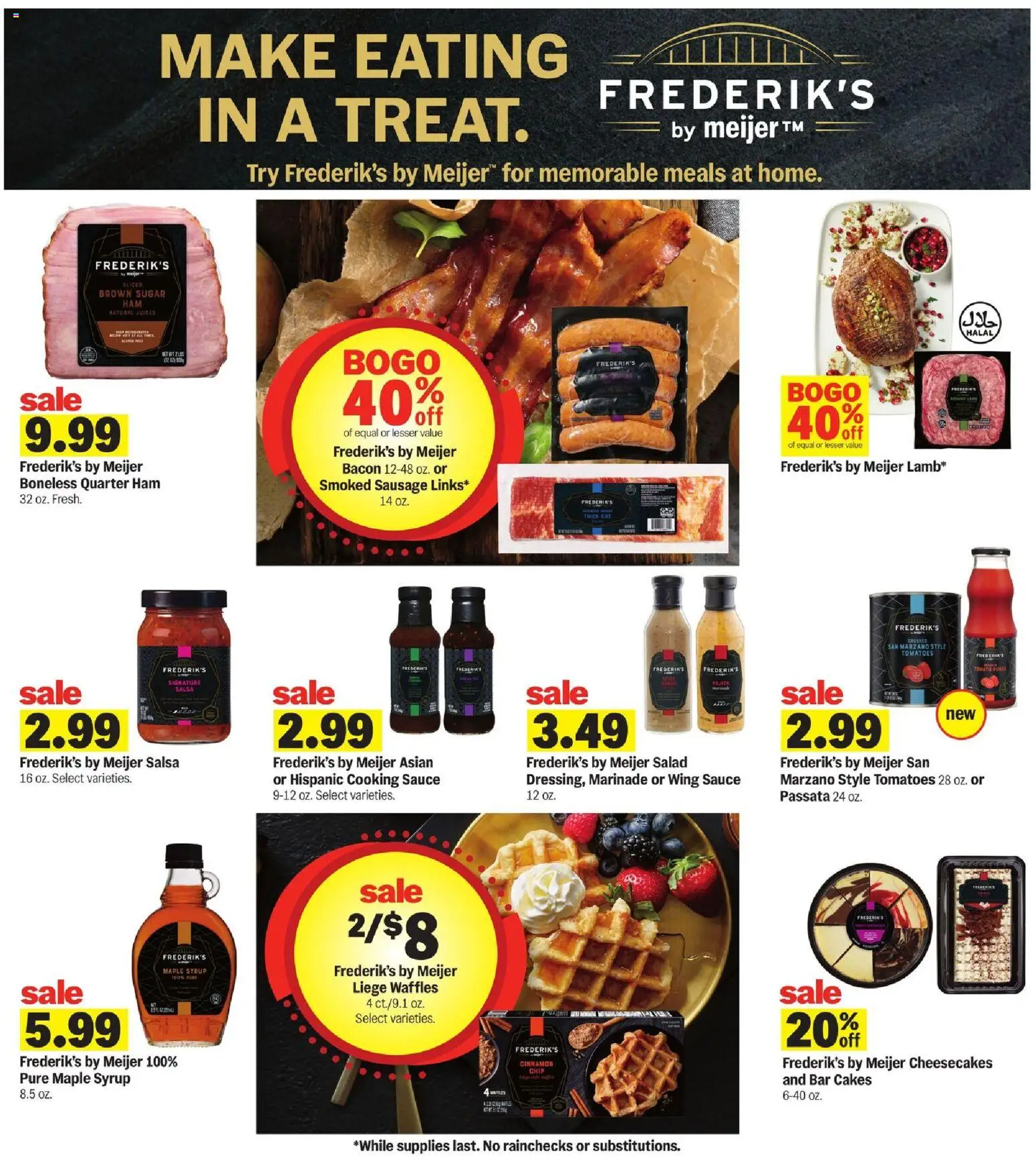 Meijer Weekly Ad - valid from 09/30/2026 | Page: 14 | Products: Syrup, Bacon, Salad, Sauce