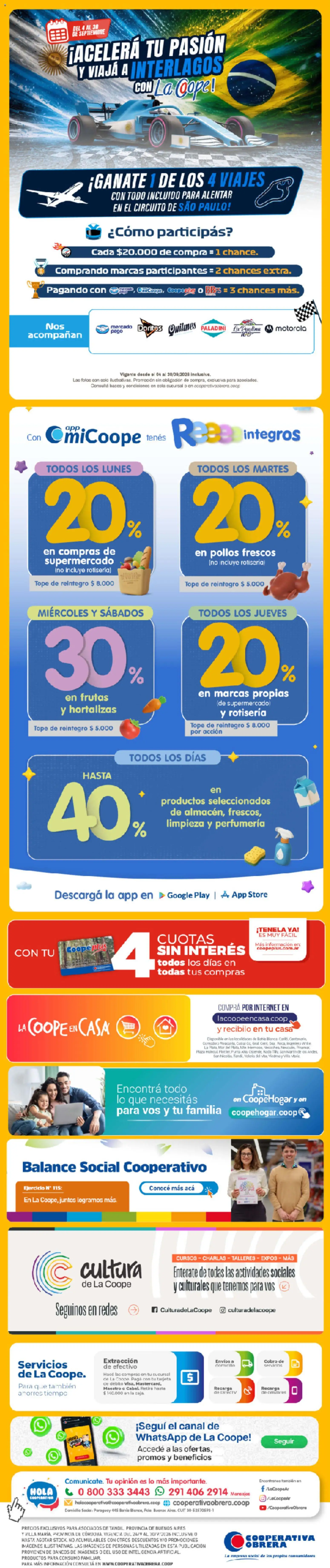 Cooperativa Obrera - Folleto │ válido desde el 24/09/2026 | Página: 9 | Productos: Caja, Pollos