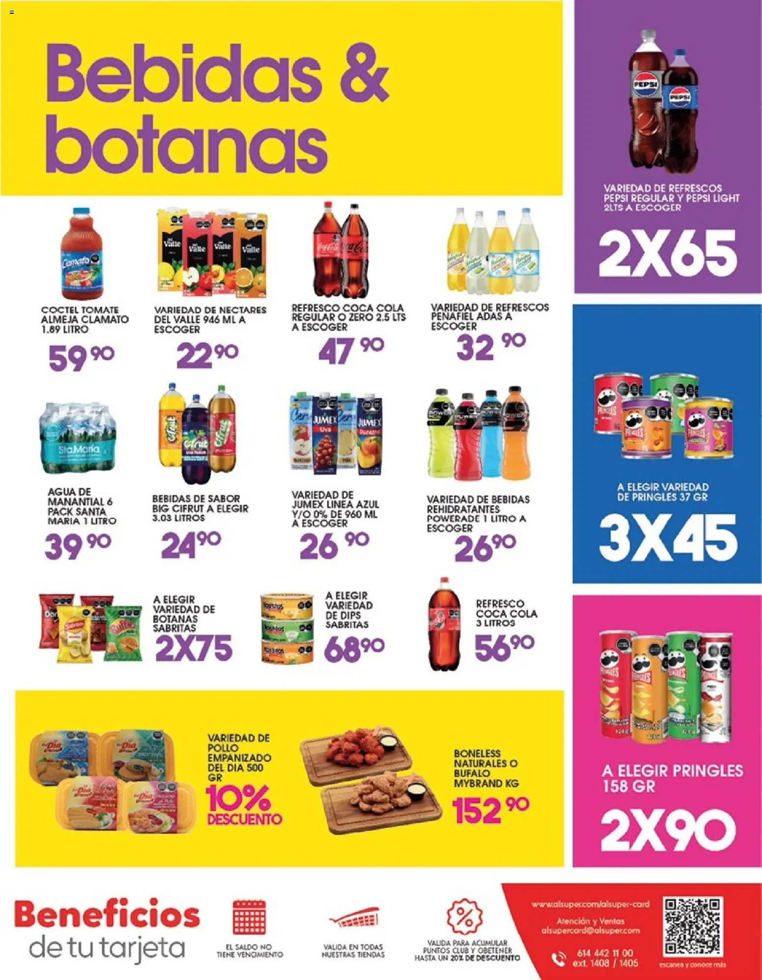 Nuevas ofertas de Alsuper válidas en toda la República Mexicana desde el 09.06.2026. ¡Encuentra las mejores ofertas en Alsuper folleto! | Página: 7 | Productos: Pollo, Refresco, Tomate, Agua