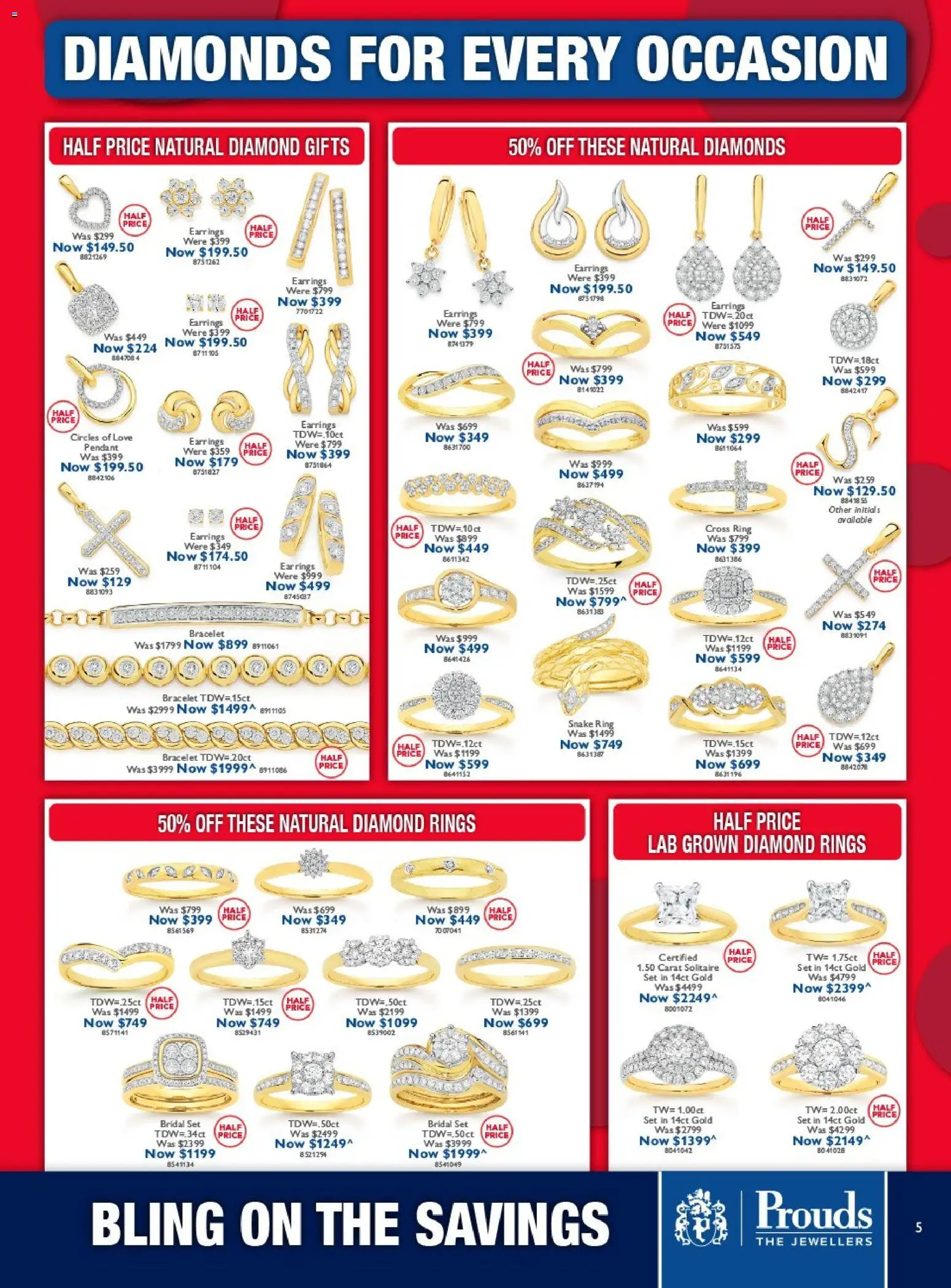 Prouds The Jewellers catalogue - valid from 07/09/2026 | Page: 5 | Products: Bracelet, Earrings, Rice, Pendant