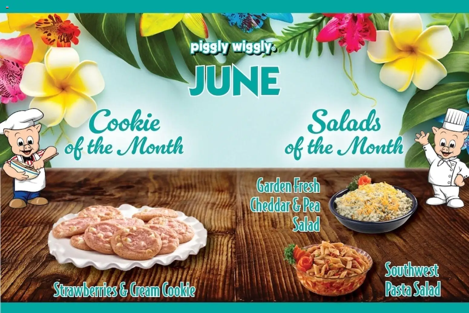 Piggly Wiggly Weekly Ad - valid from 10.06.2026 | Page: 8 | Products: Strawberries, Pasta, Cream, Salad