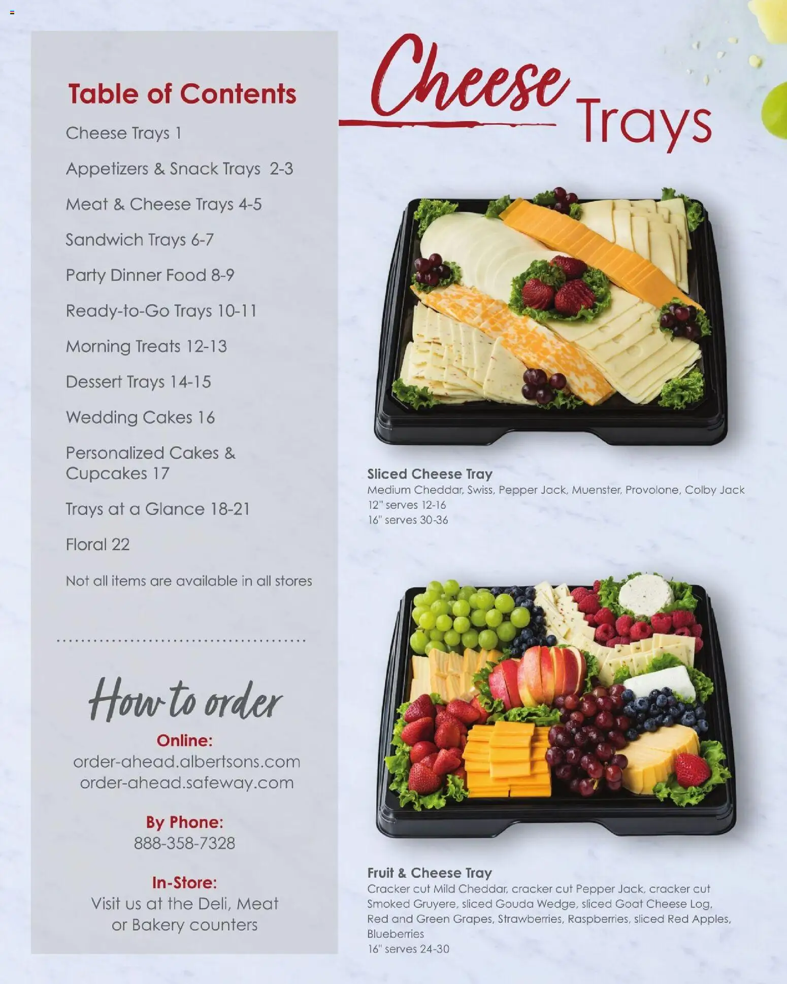 Albertsons Entertaining Guide - valid from 11/19/2025 | Page: 2 | Products: Table, Meat, Cheese, Phone