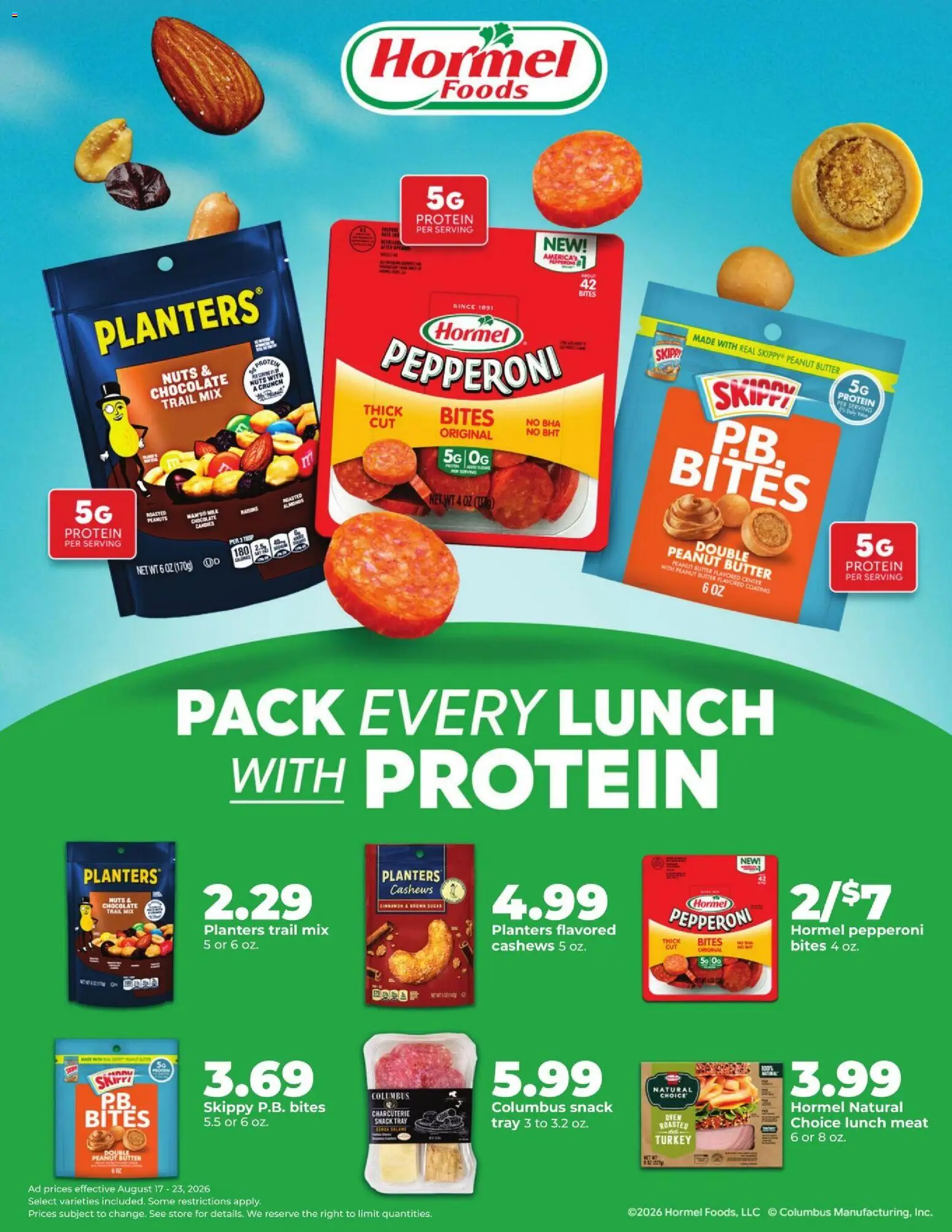 HyVee Weekly Ad - valid from 08/17/2026 | Page: 23 | Products: Chocolate, Protein, Nuts, Cashews