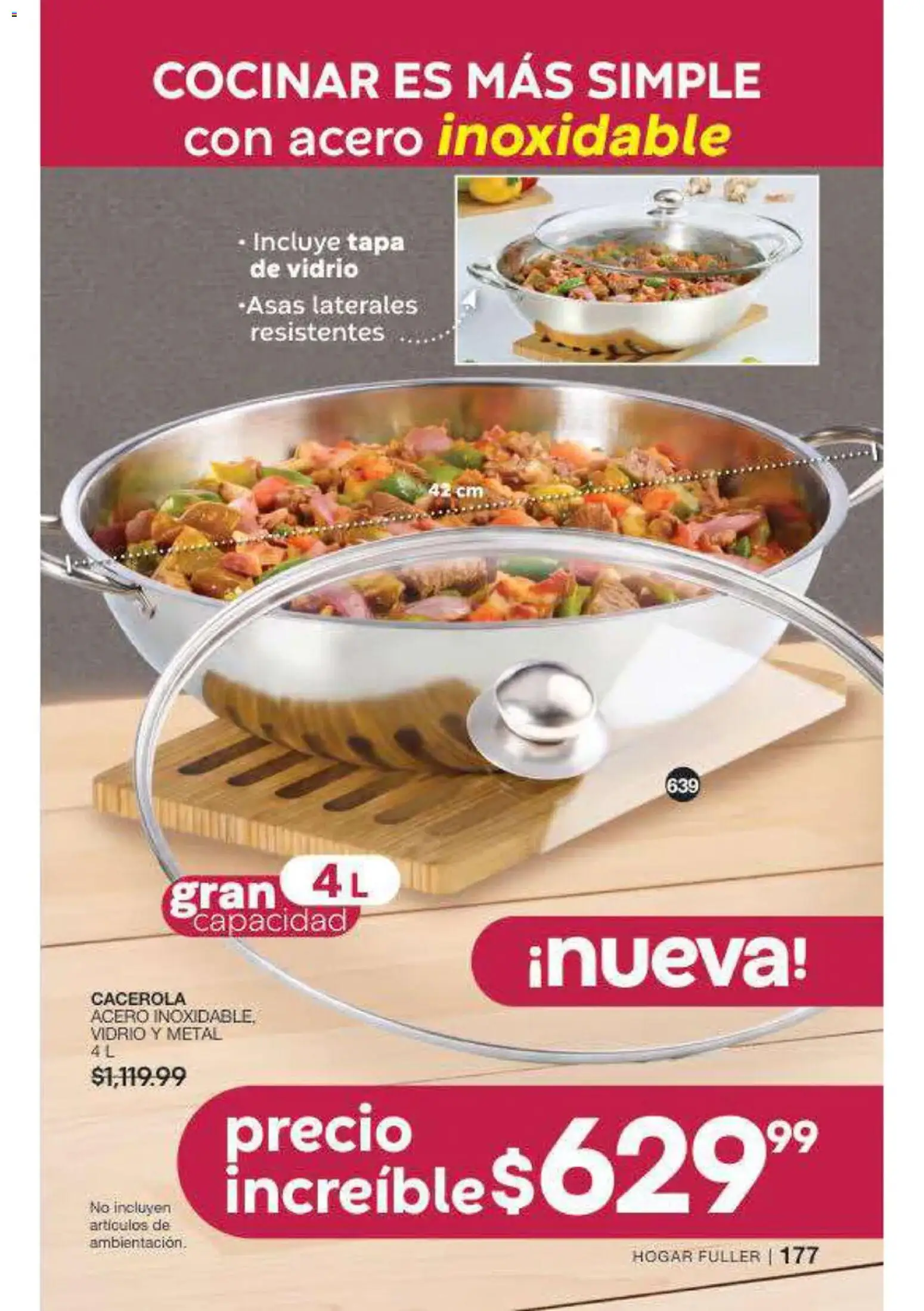 Nuevas ofertas de Fuller válidas en toda la República Mexicana desde el 16/09/2026. ¡Encuentra las mejores ofertas en Fuller campaña 12 2026! | Página: 178 | Productos: Cacerola