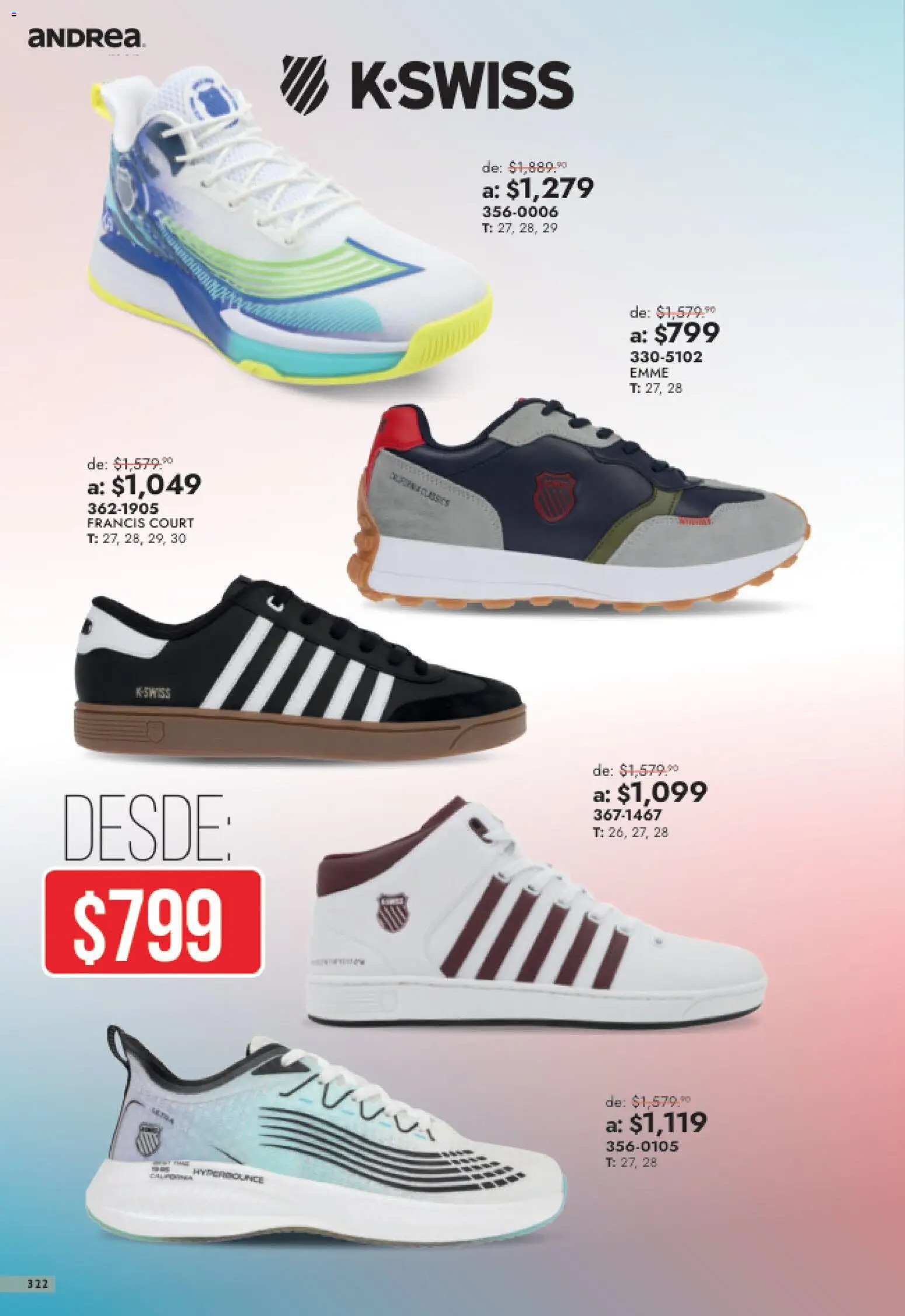 Nuevas ofertas de Andrea válidas en toda la República Mexicana desde el 26/07/2026. ¡Encuentra las mejores ofertas en Andrea catálogo Outlet! | Página: 322