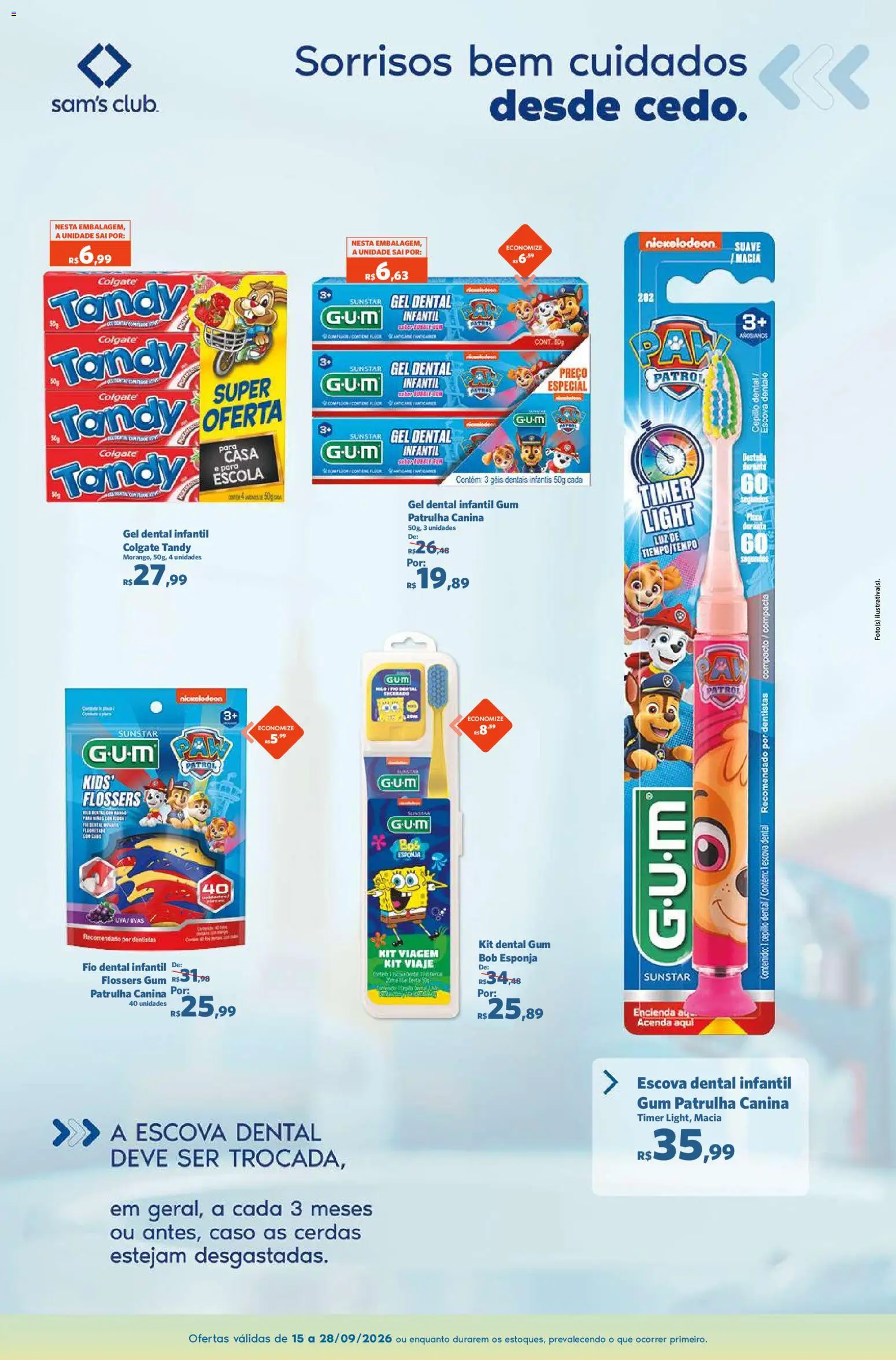 Sam's Club Folheto - válido de 15/09/2026 | Página: 5 | Produtos: Esponja, Escova, Fio dental