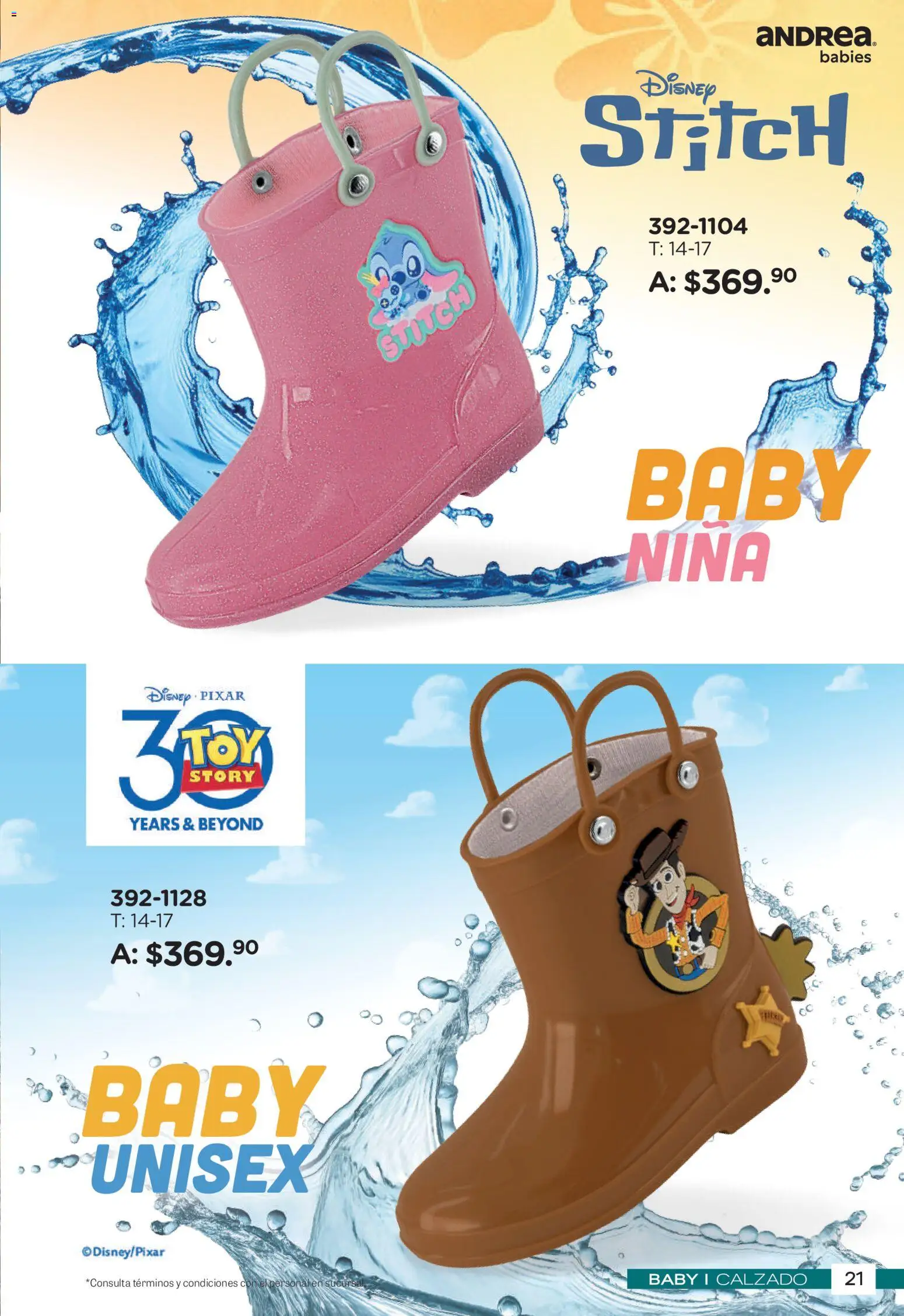 Nuevas ofertas de Andrea válidas en toda la República Mexicana desde el 26/04/2026. ¡Encuentra las mejores ofertas en Andrea catálogo Botas de Lluvia! | Página: 21