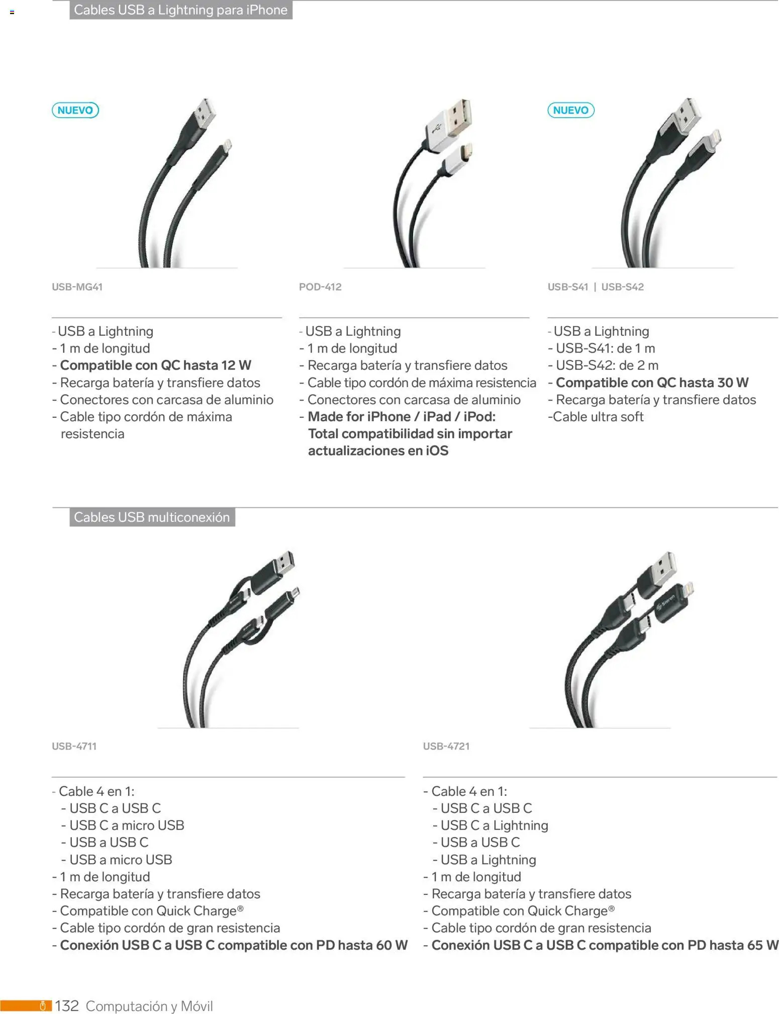 Nuevas ofertas de Steren válidas en toda la República Mexicana desde el 01.01.2026. ¡Encuentra las mejores ofertas en Steren catálogo! | Página: 144 | Productos: Usb, Movil, Cable, Batería
