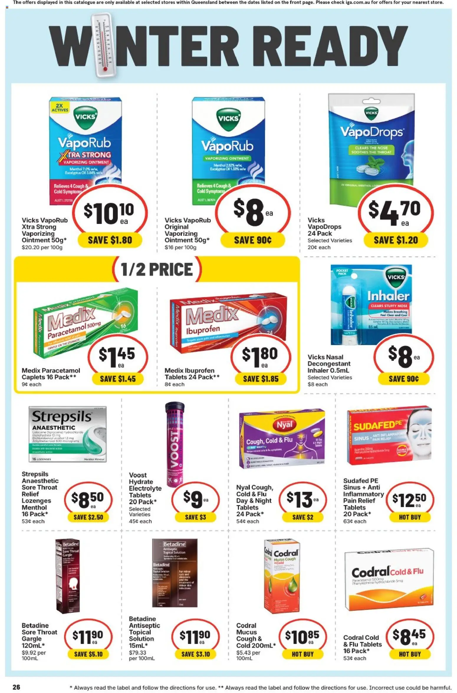 IGA catalogue - valid from 15/07/2026 | Page: 26 | Products: Cups, Pastry, Blueberries, Pies