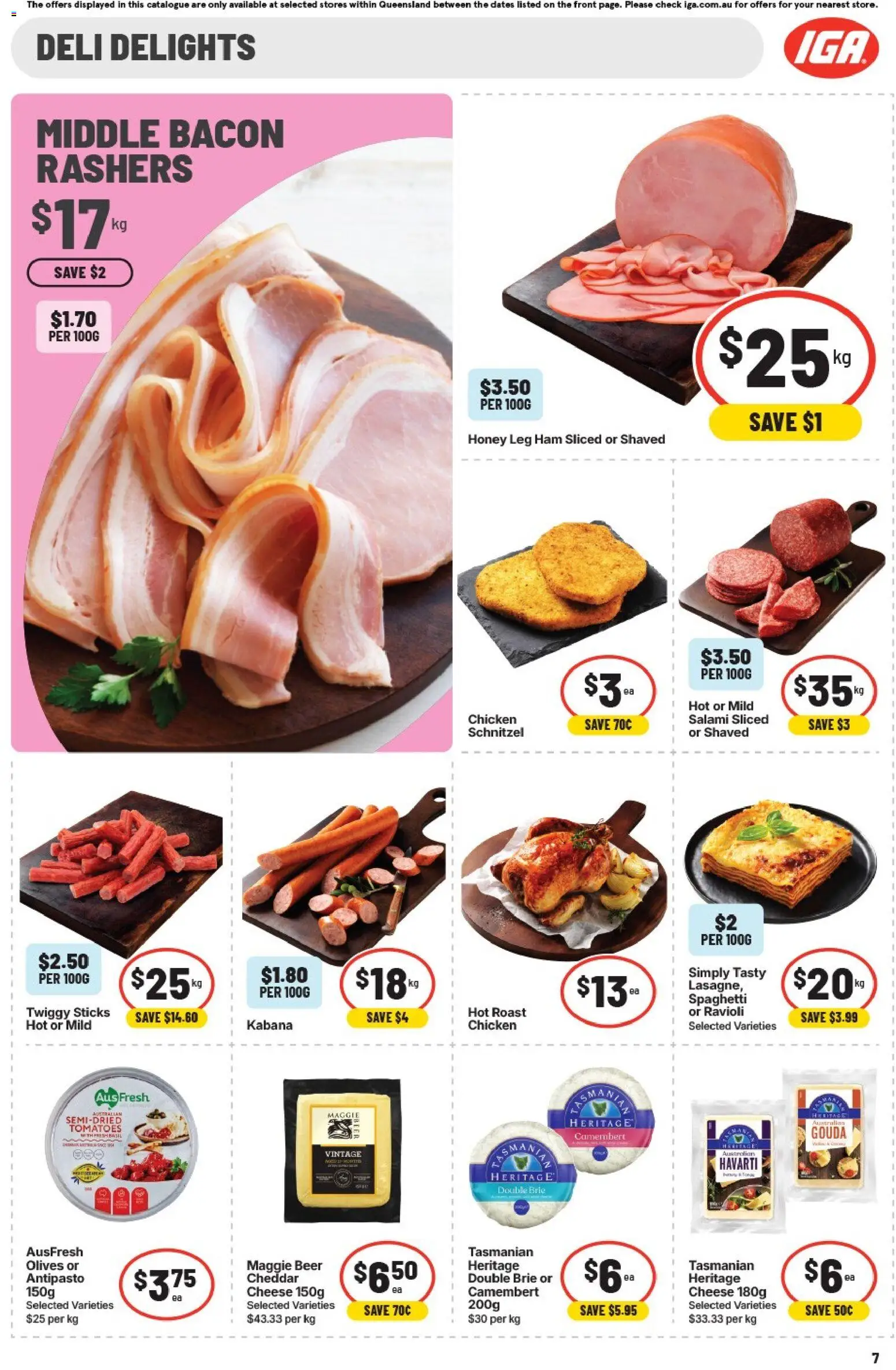IGA catalogue - valid from 06.05.2026 | Page: 8 | Products: Salami, Ham, Honey, Beer