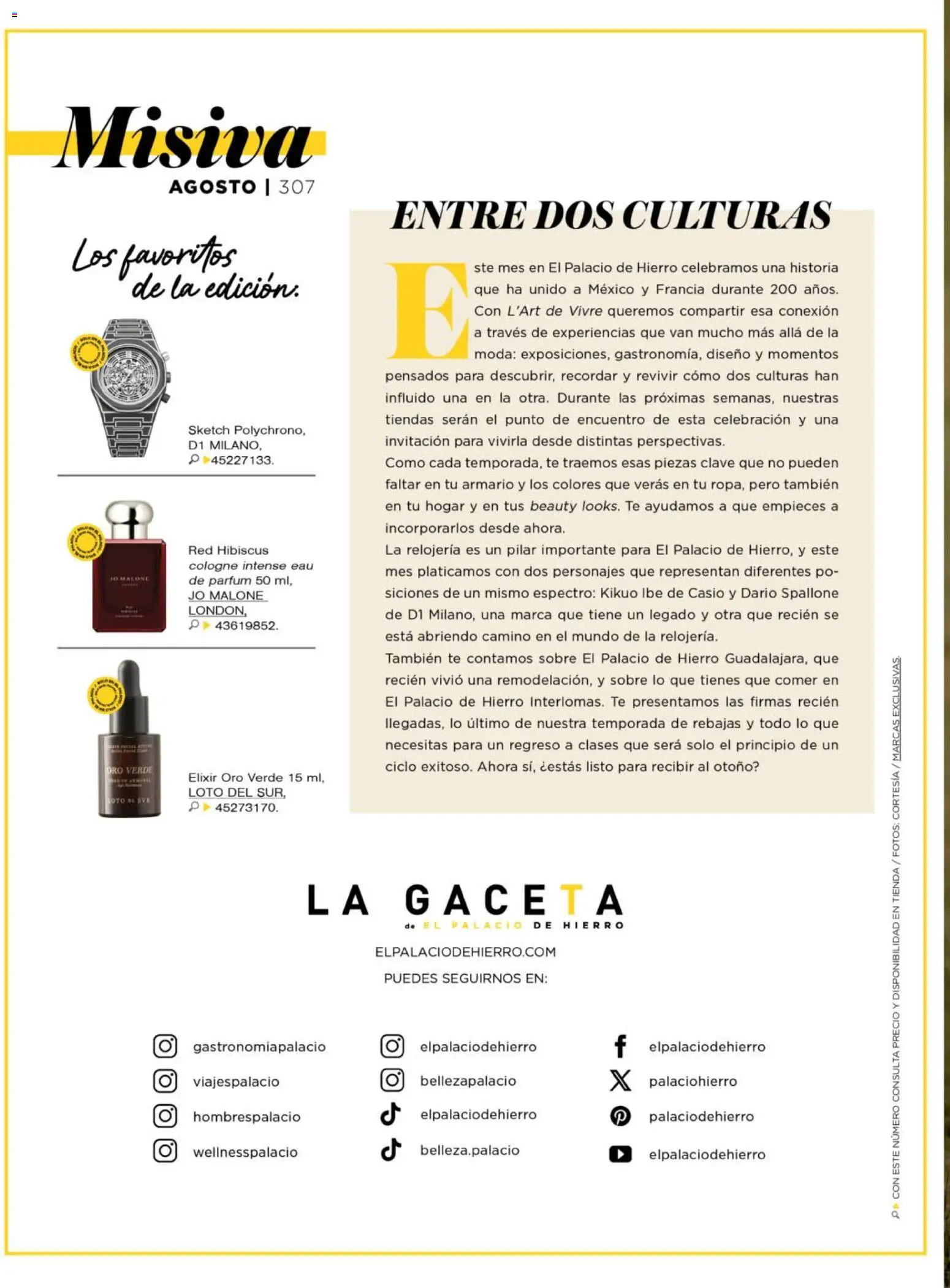 Nuevas ofertas de Palacio De Hierro válidas en toda la República Mexicana desde el 01/08/2026. ¡Encuentra las mejores ofertas en Palacio De Hierro catálogo! | Página: 15 | Productos: Té, Sobre