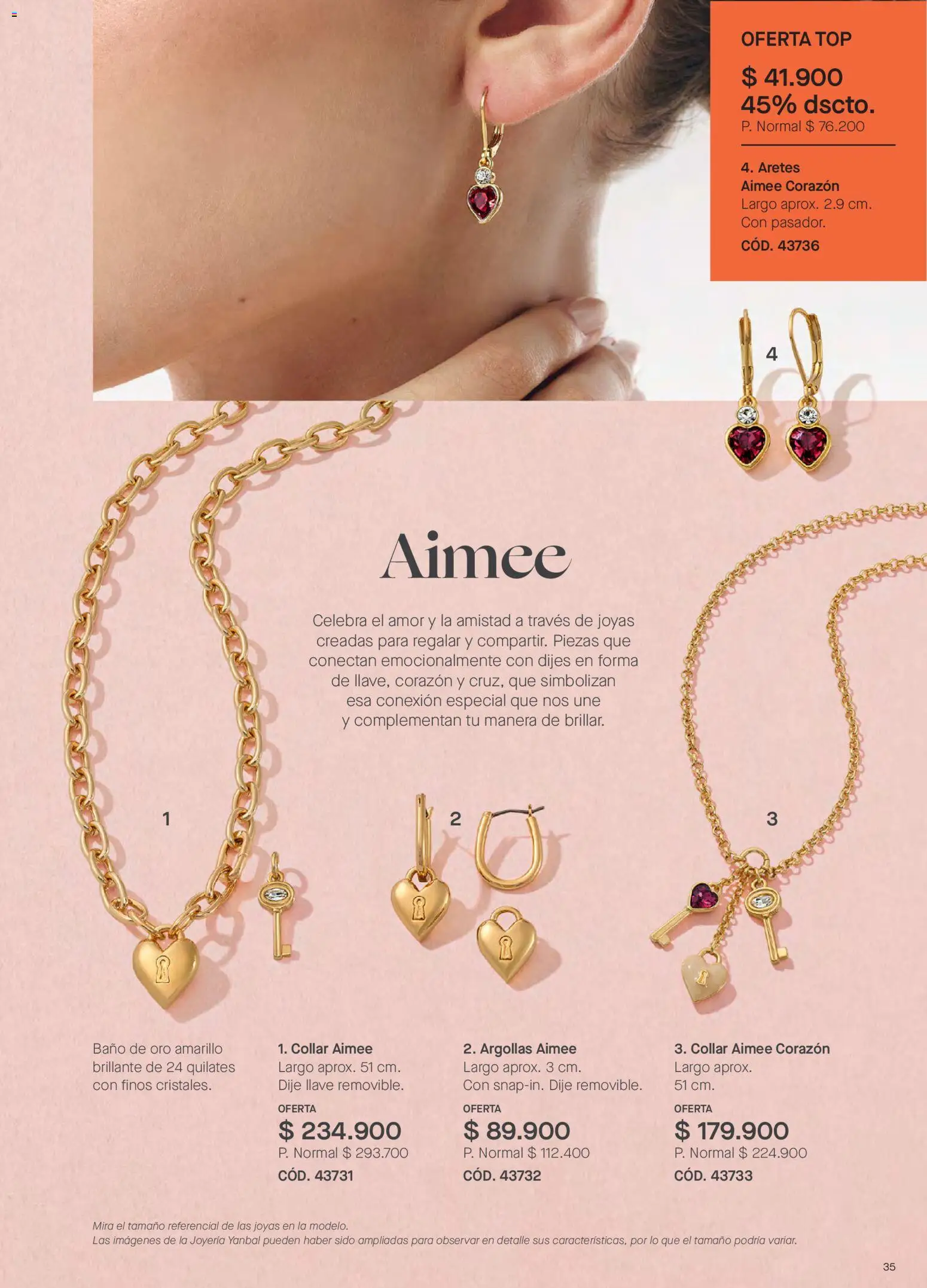 Yanbal revista - valida desde el 15/08/2026 | Página: 35 | Productos: Baño, Top, Collar, Dije