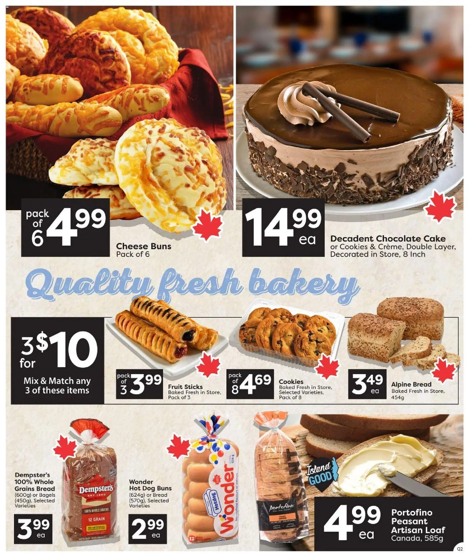 Quality Foods flyer valid from Aug 6, 2026 | Page: 6 | Products: Cookies, Cake, Cheese, Chocolate