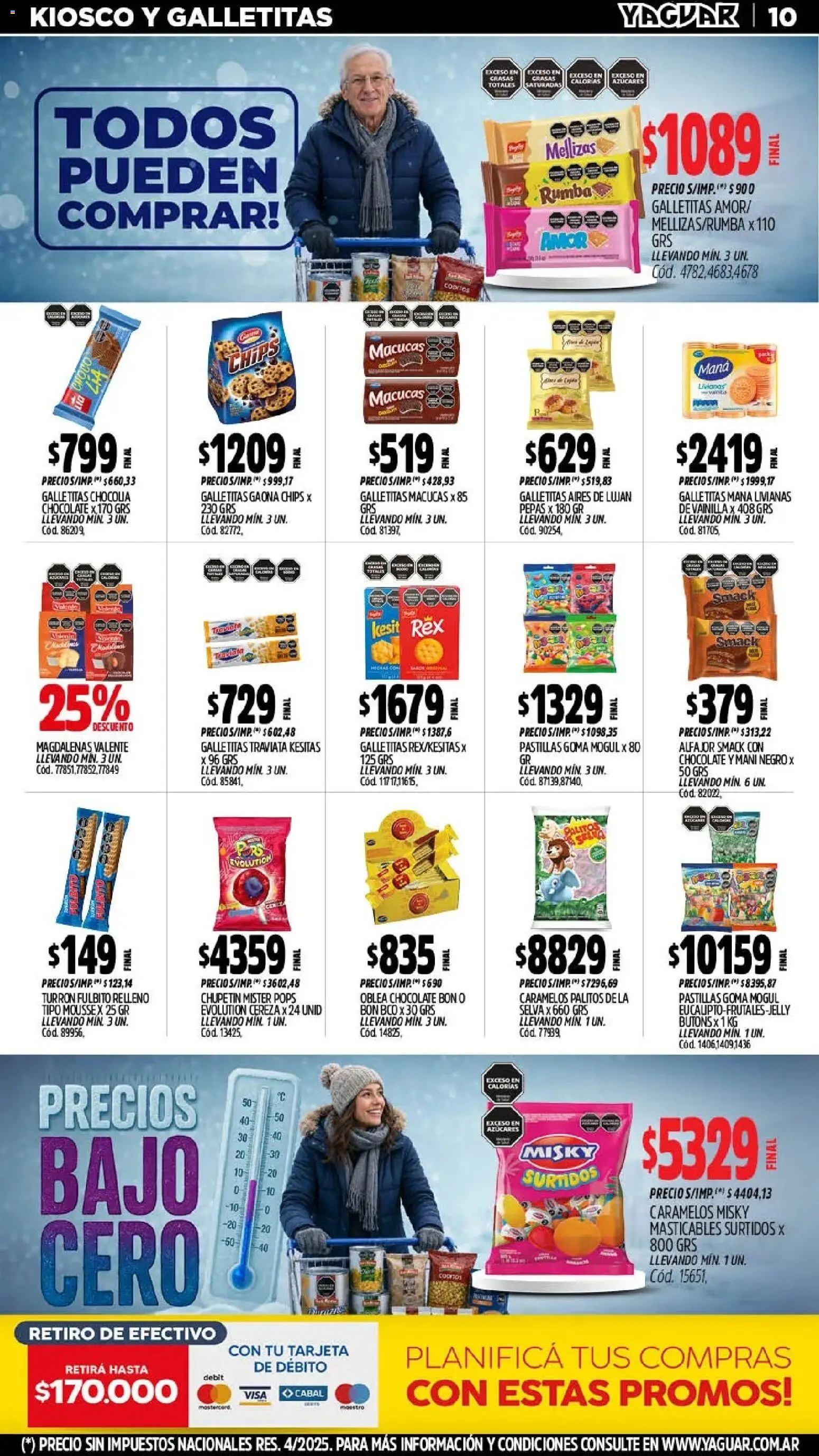 Yaguar - Oferta Semanal Mendoza │ válido desde el 27/07/2026 | Página: 12 | Productos: Mani, Mousse, Chocolate, Alfajor