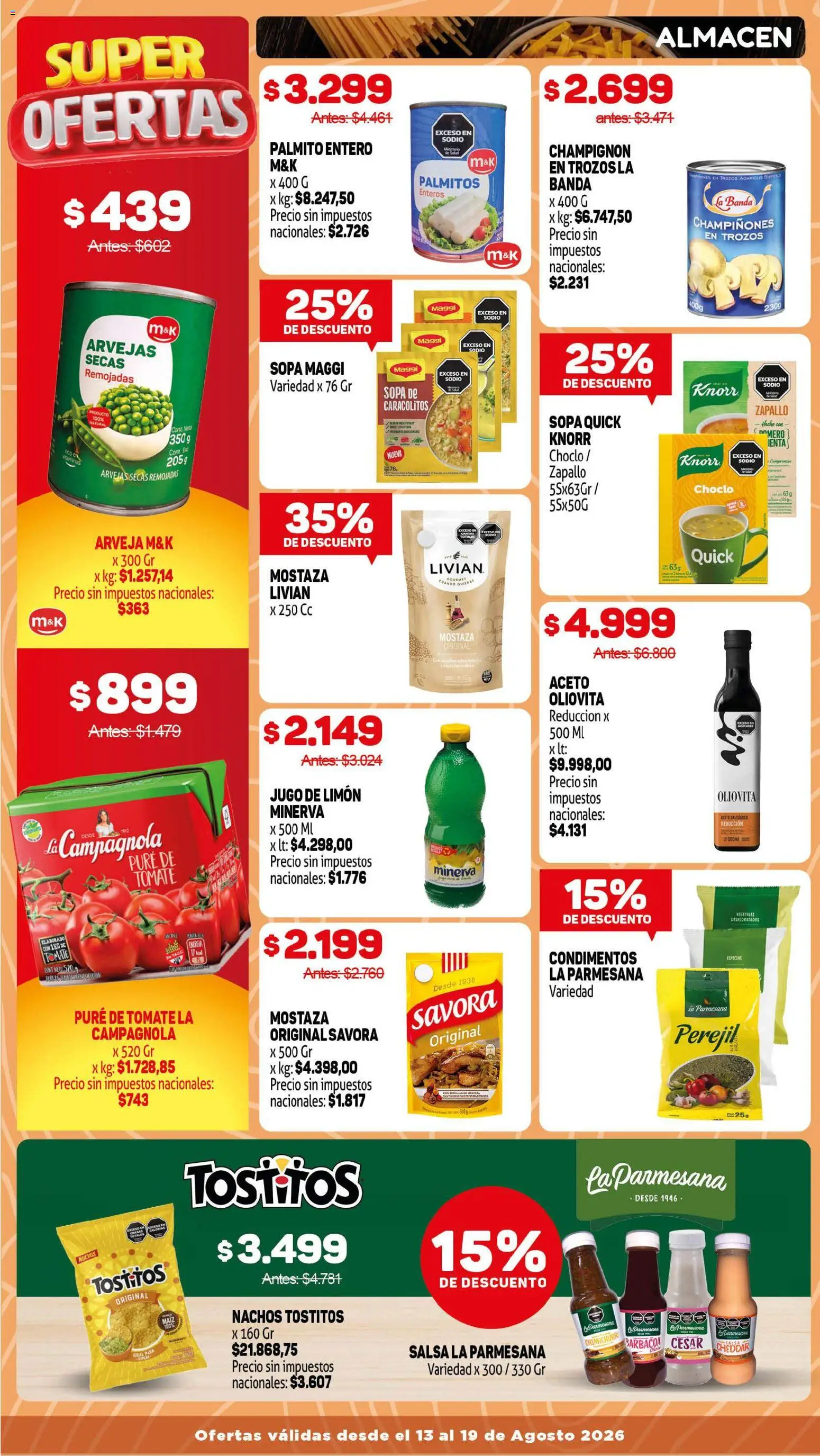 Makro makro alcahza │ válido desde el 13/08/2026 | Página: 6 | Productos: Zapallo, Limón, Huevos, Jugo