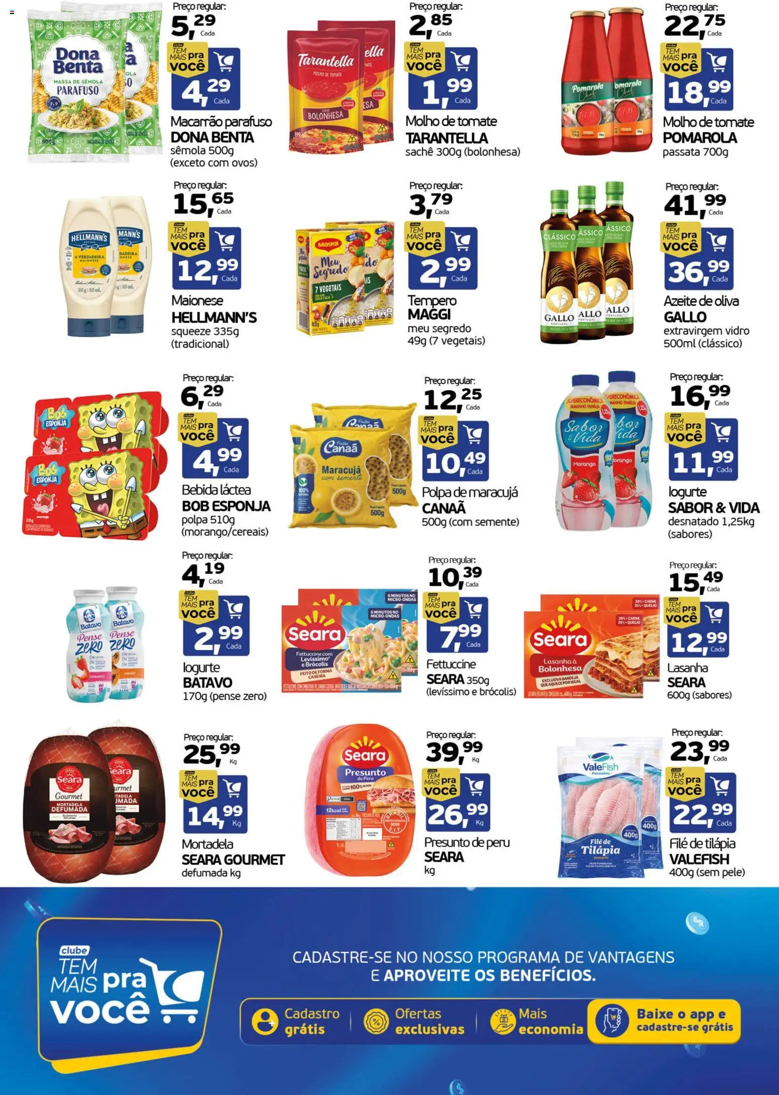 Cometa Supermercados Folheto - válido de 21.05.2026 | Página: 2 | Produtos: Tilápia, Presunto, Lasanha, Azeite