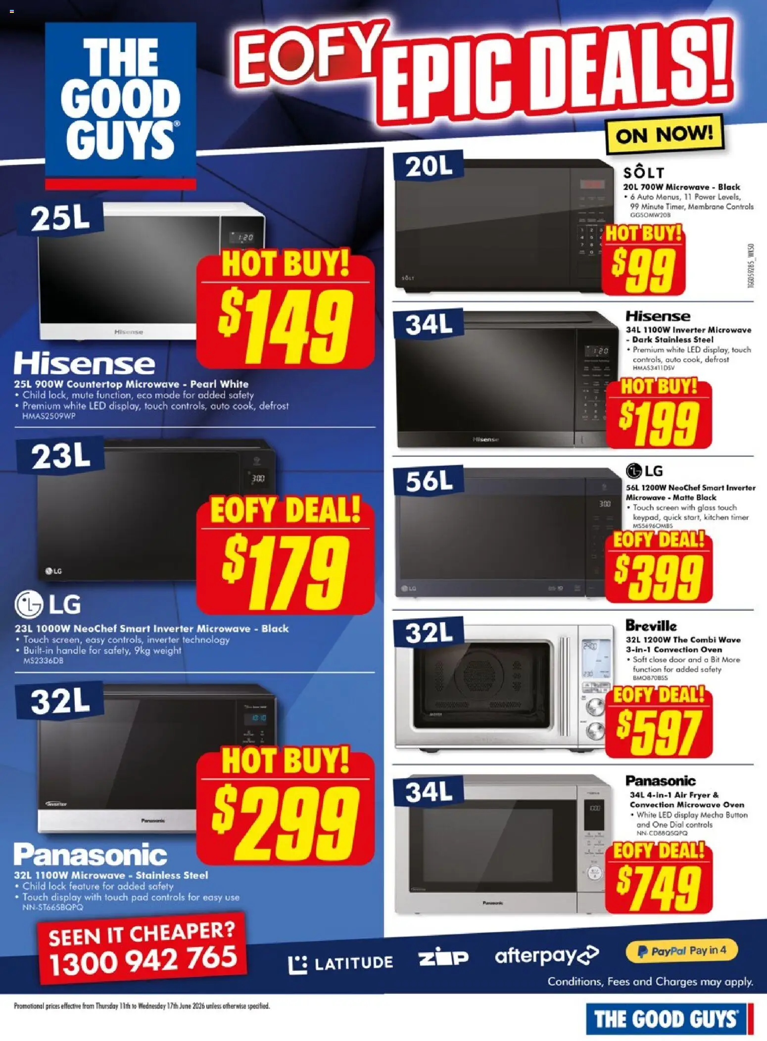 The Good Guys catalogue - valid from 10.06.2026 | Page: 15 | Products: Oven, Timer, Weight, Screen