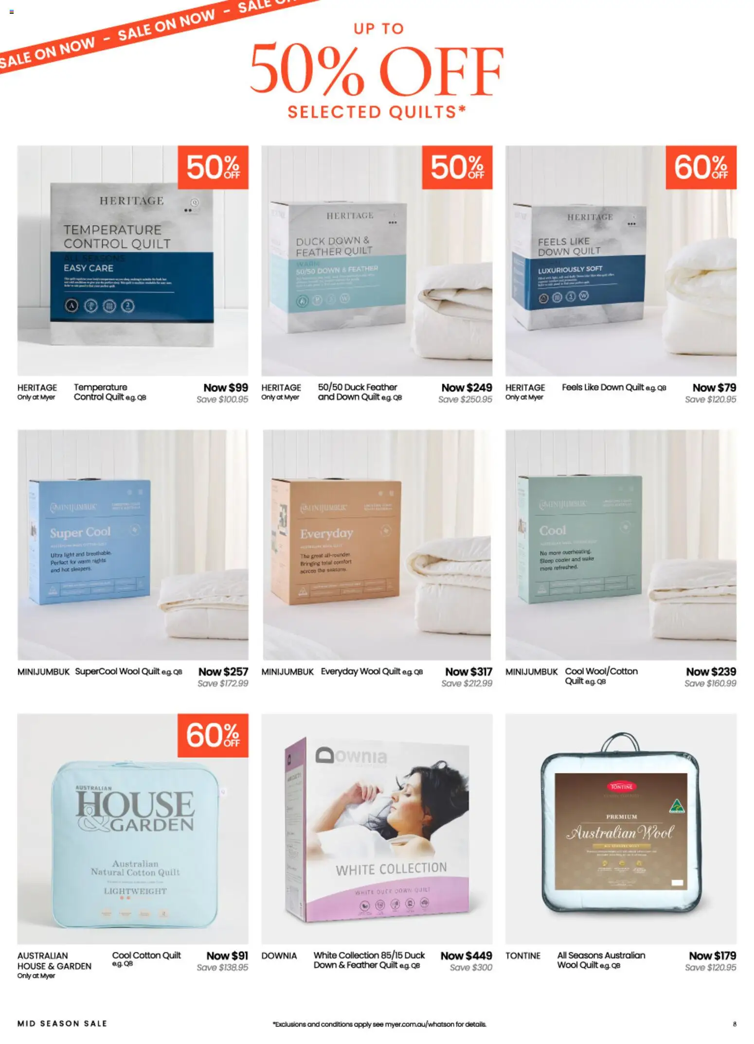 Myer catalogue - valid from 09/09/2026 | Page: 8 | Products: Light, Duck