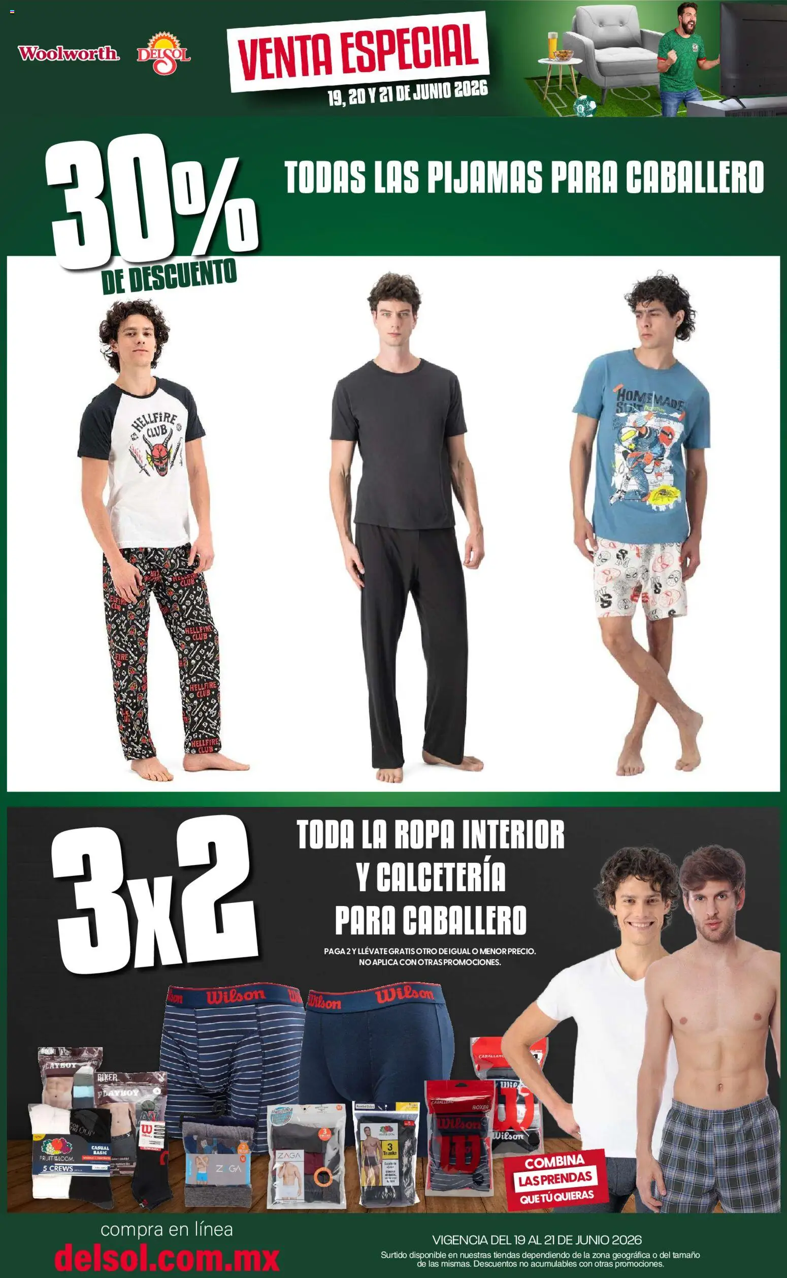 Nuevas ofertas de Del Sol y Woolworth válidas en toda la República Mexicana desde el 19.06.2026. ¡Encuentra las mejores ofertas en Del Sol y Woolworth catálogo! | Página: 2