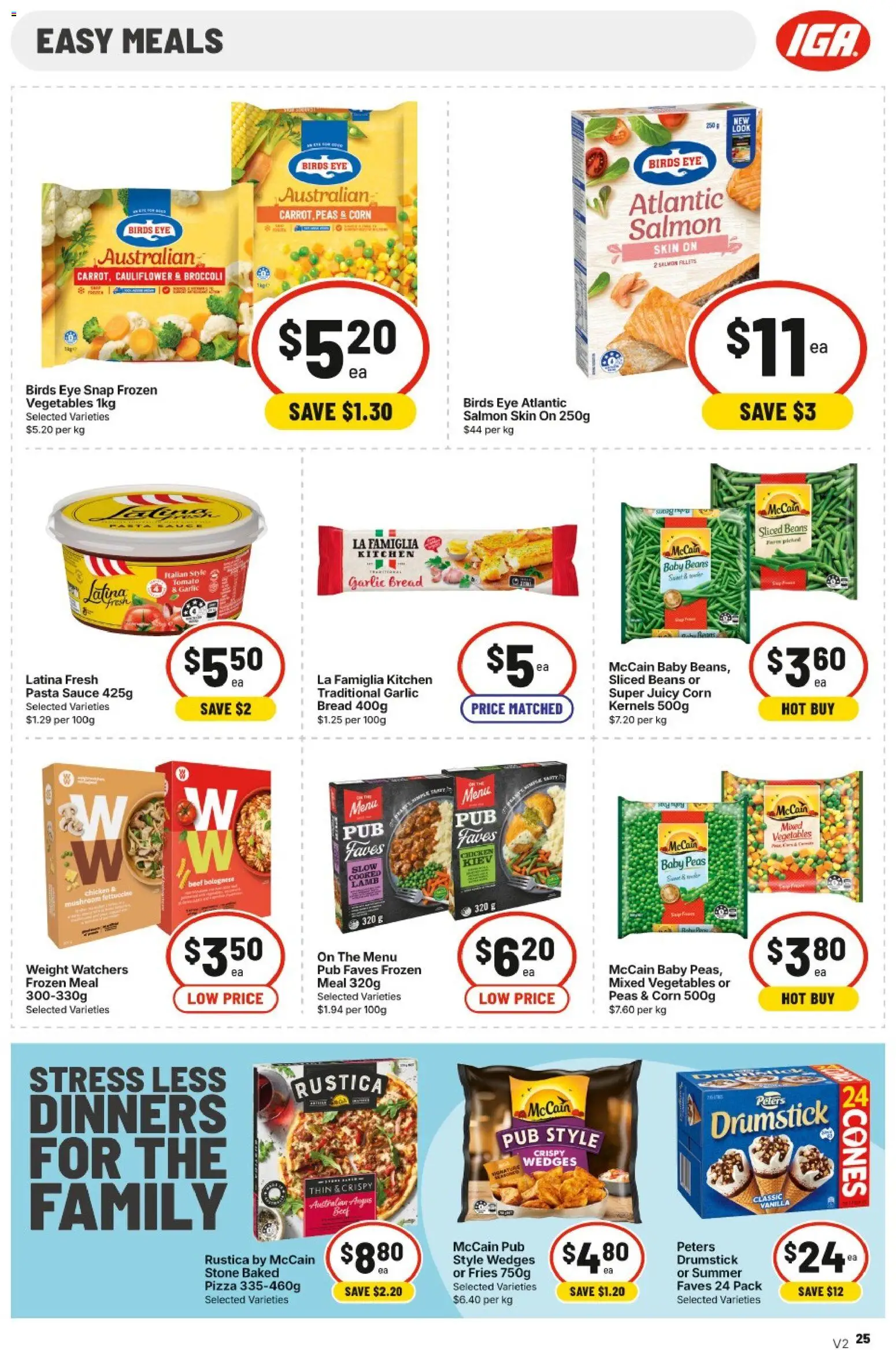 IGA catalogue - valid from 15/07/2026 | Page: 24 | Products: Bread, Chicken, Lamb, Vegetables