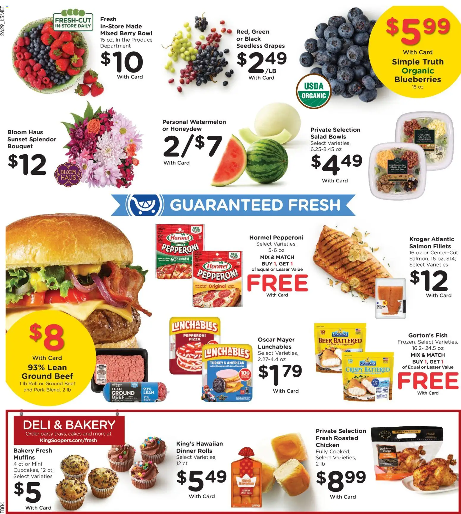 King Soopers Weekly Ad - valid from 08/19/2026 | Page: 13 | Products: Turkey, Beer, Cookies, Grapes