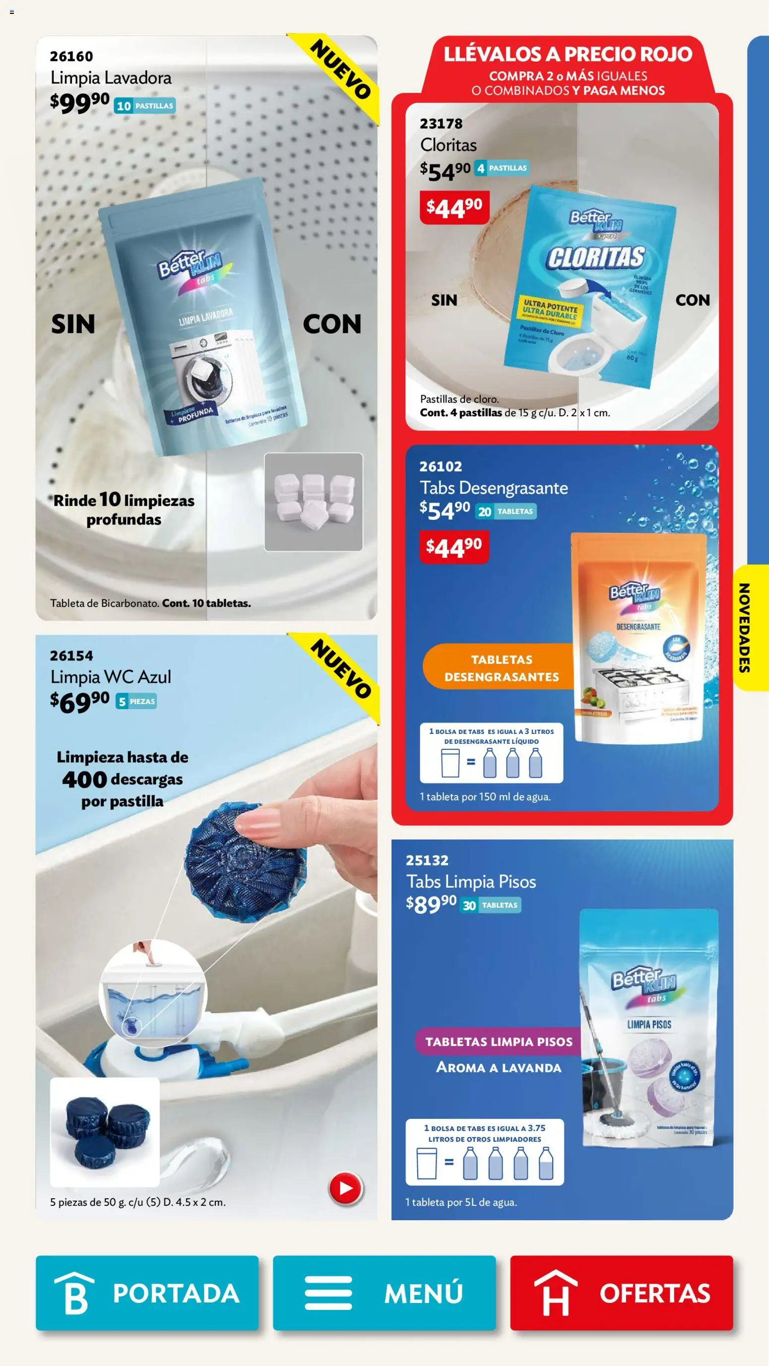 Nuevas ofertas de Betterware válidas en toda la República Mexicana desde el 02/11/2026. ¡Encuentra las mejores ofertas en Betterware campaña 11 2026! | Página: 99