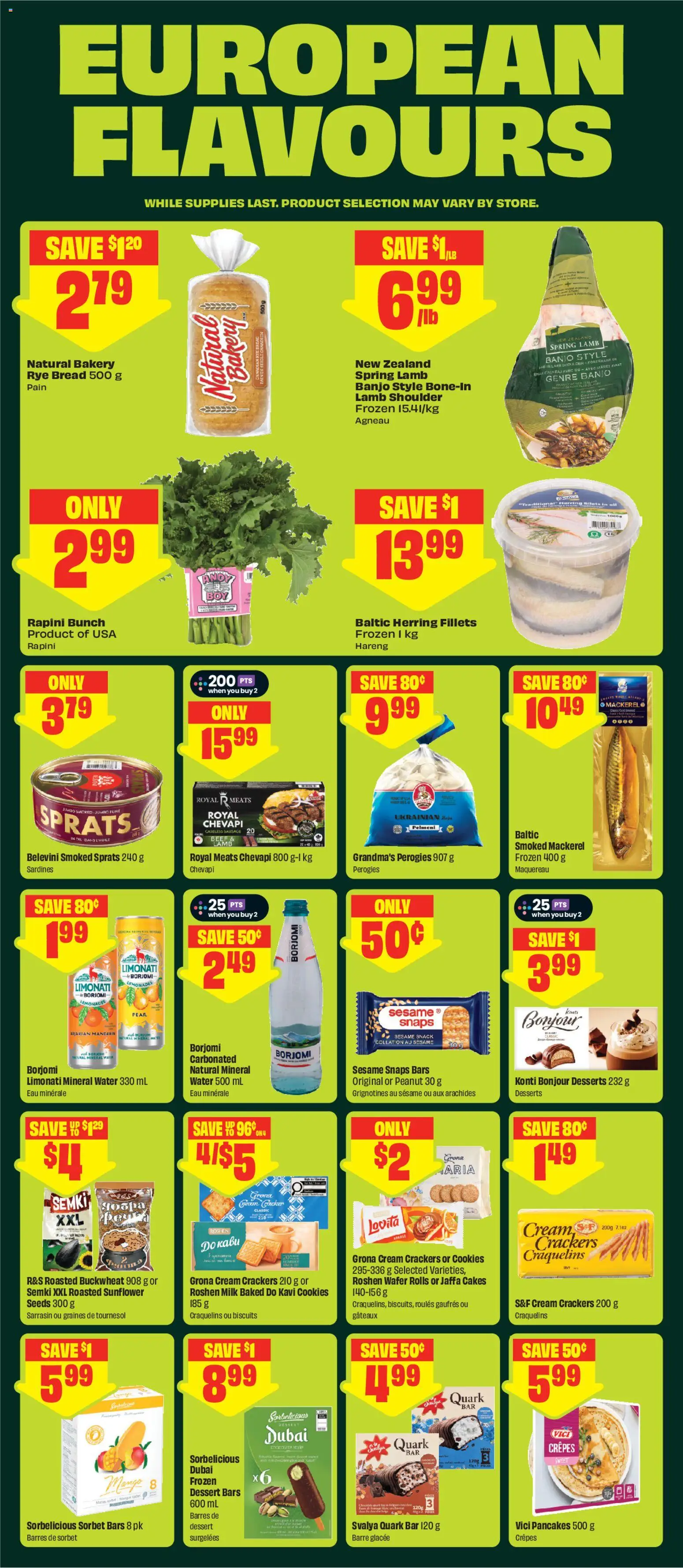 FreshCo flyer valid from Aug 20, 2026 | Page: 9 | Products: Sunflower, Bakery, Mango, Bread