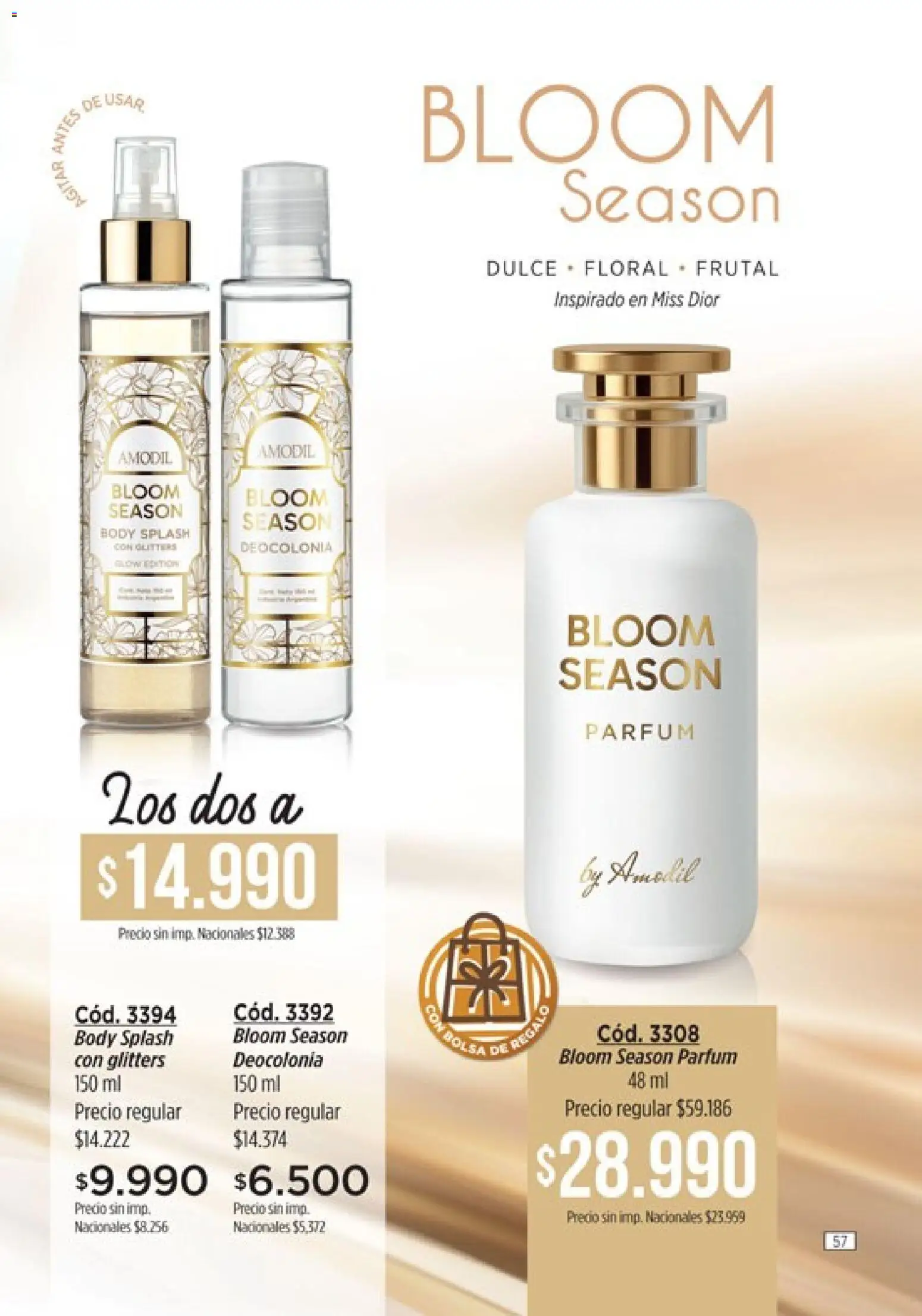 Catálogo Amodil Campaña 9 │ válido desde el 05.05.2026 | Página: 57 | Productos: Body, Bolsa