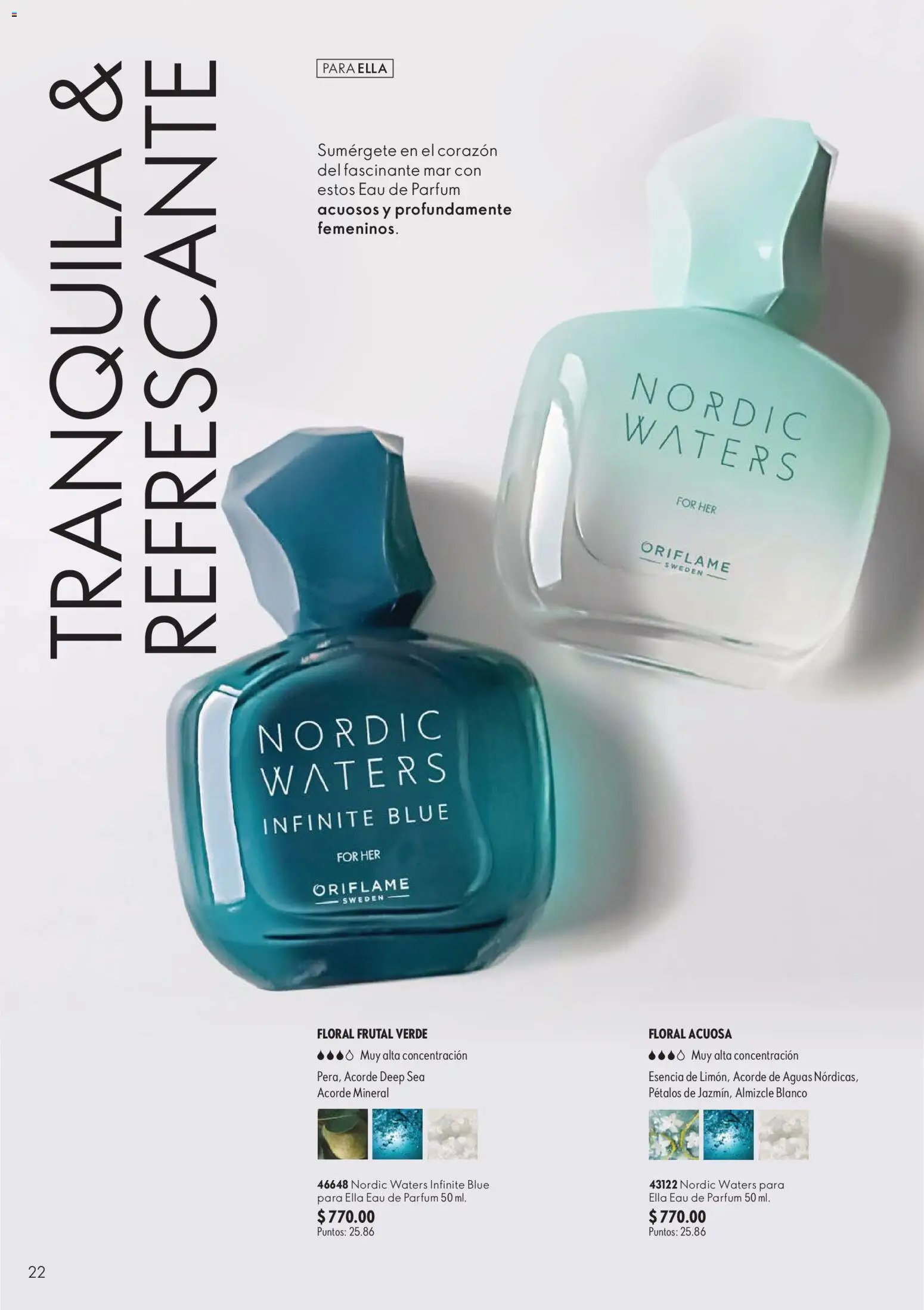 Nuevas ofertas de Oriflame válidas en toda la República Mexicana desde el 22/08/2026. ¡Encuentra las mejores ofertas en Oriflame campaña 12 2026! | Página: 22 | Productos: Eau de toilette