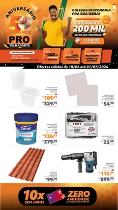 Telhanorte ofertas Pro - Pré-Visualização do folheto da loja Telhanorte, válido de 18.06.2026