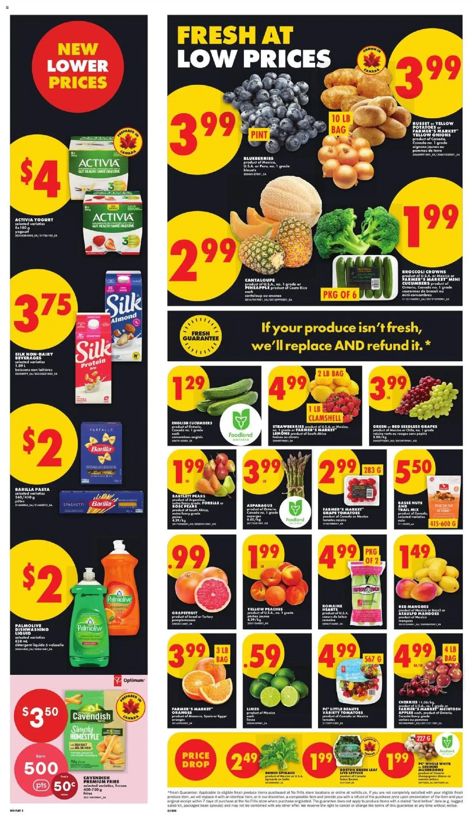 No Frills flyer valid from 11.06.2026 | Page: 2 | Products: Strawberries, Nuts, Oranges, Tomatoes