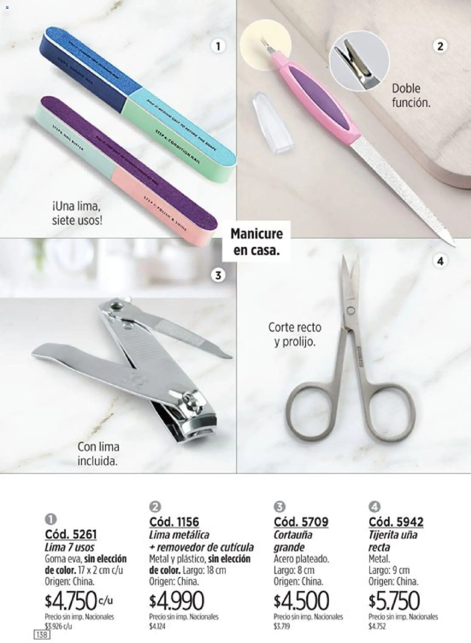 Amodil - Campaña 10 │ válido desde el 01.06.2026 | Página: 138 | Productos: Removedor de cutícula, Lima