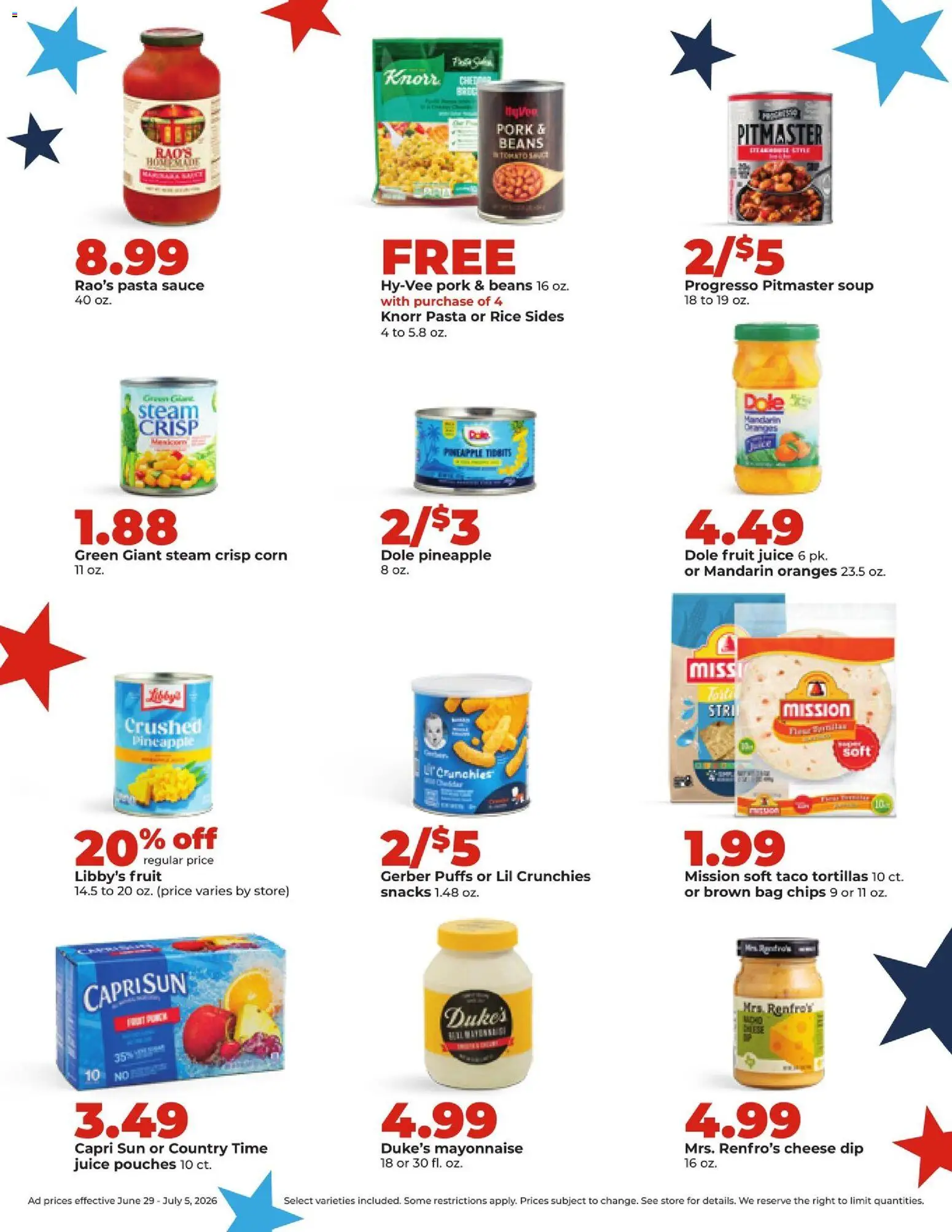 HyVee Weekly Ad - valid from 06/29/2026 | Page: 26 | Products: Oranges, Rice, Sauce, Bag