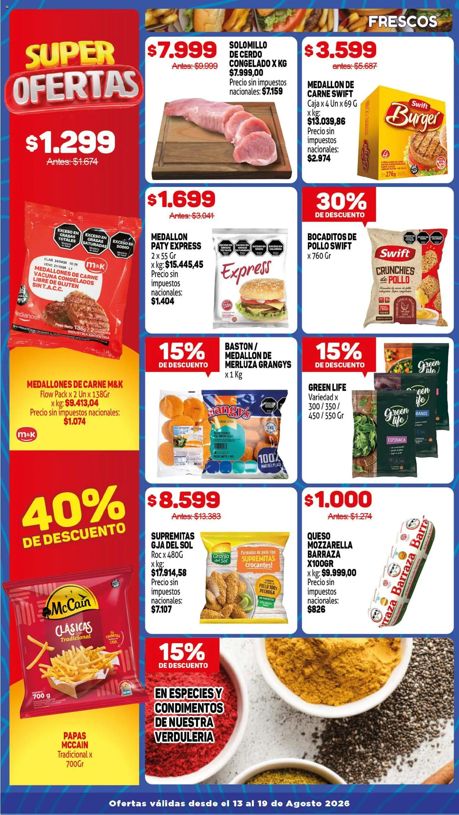 Makro makro alcahza │ válido desde el 13/08/2026 | Página: 2 | Productos: Caja, Carne, Papas, Cerdo