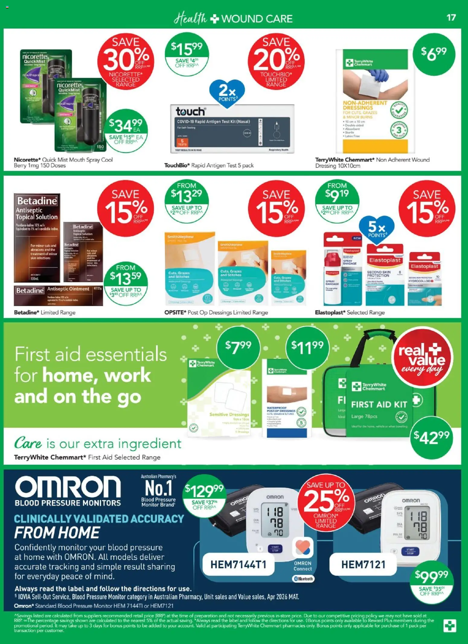 Terry White catalogue - valid from 10/09/2026 | Page: 17 | Products: Bandage, Dressing, Monitor, Treatment