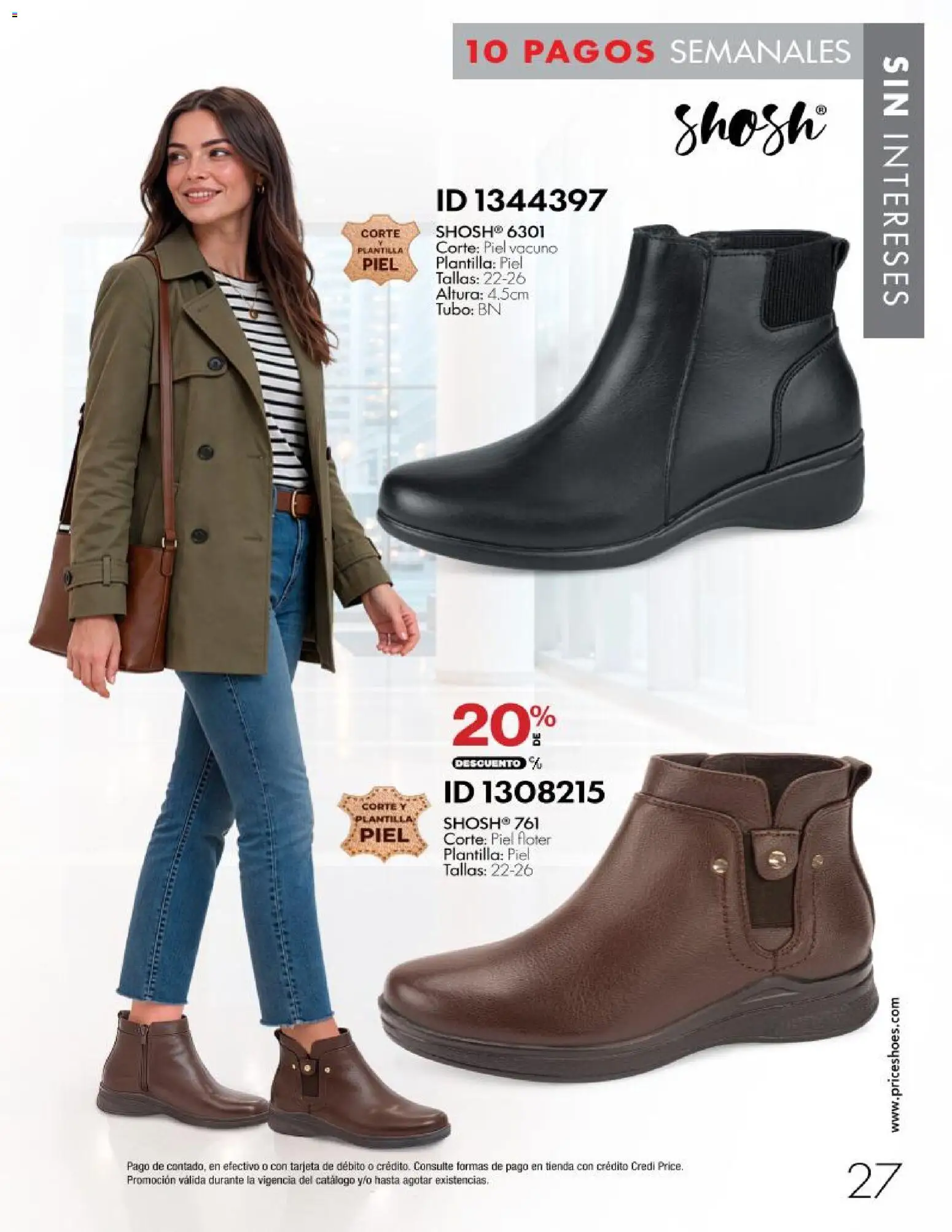 Nuevas ofertas de Price Shoes válidas en toda la República Mexicana desde el 28/10/2026. ¡Encuentra las mejores ofertas en Price Shoes catálogo 10 pagos sin intereses! | Página: 27