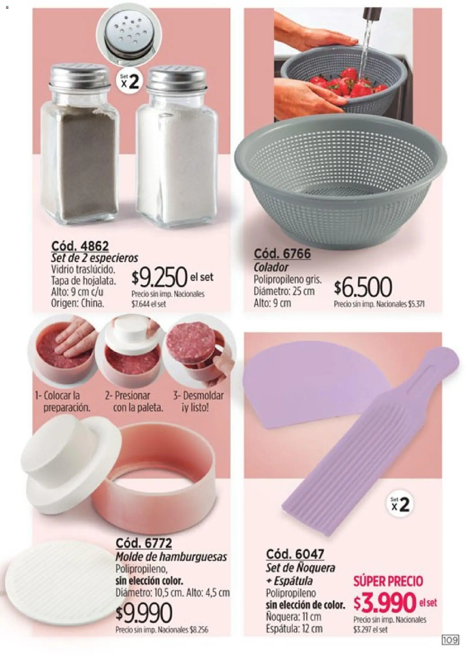 Catálogo Amodil Campaña 9 │ válido desde el 05.05.2026 | Página: 109 | Productos: Molde, Colador, Espatula