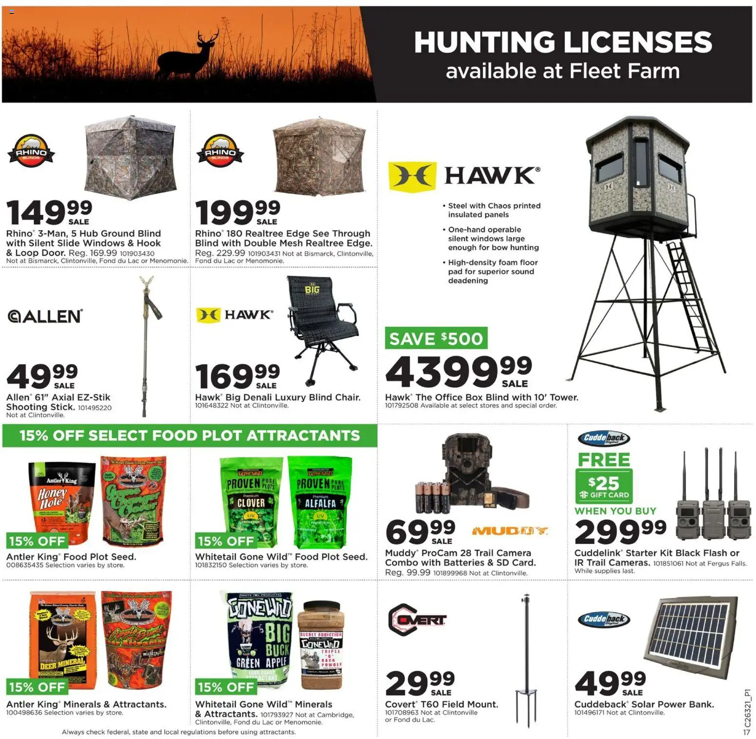 Mills Fleet Farm Weekly Ad - valid from 08/03/2026 | Page: 22 | Products: Hook, Bow, Hub, Starter