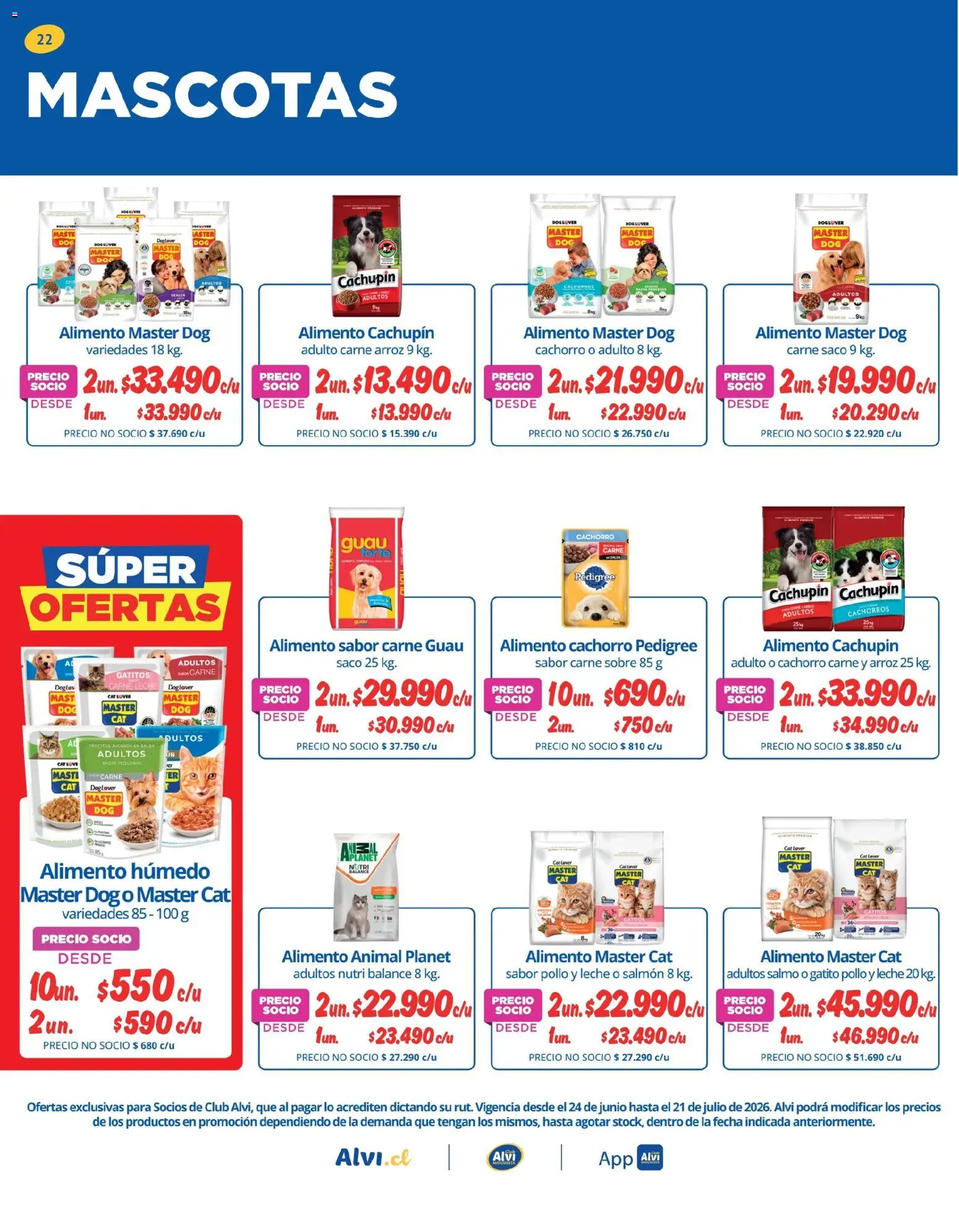 Alvi catálogo │ válido desde el 23.06.2026 | Página: 22 | Productos: Sobre, Leche, Pollo, Arroz