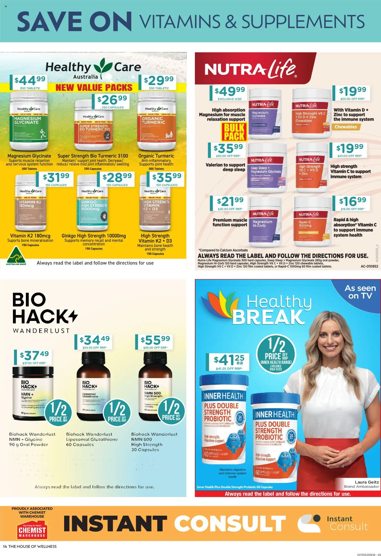 Chemist Warehouse catalogue - valid from 17/07/2026 | Page: 14 | Products: Tv, Tablets, Vitamin, Zinc