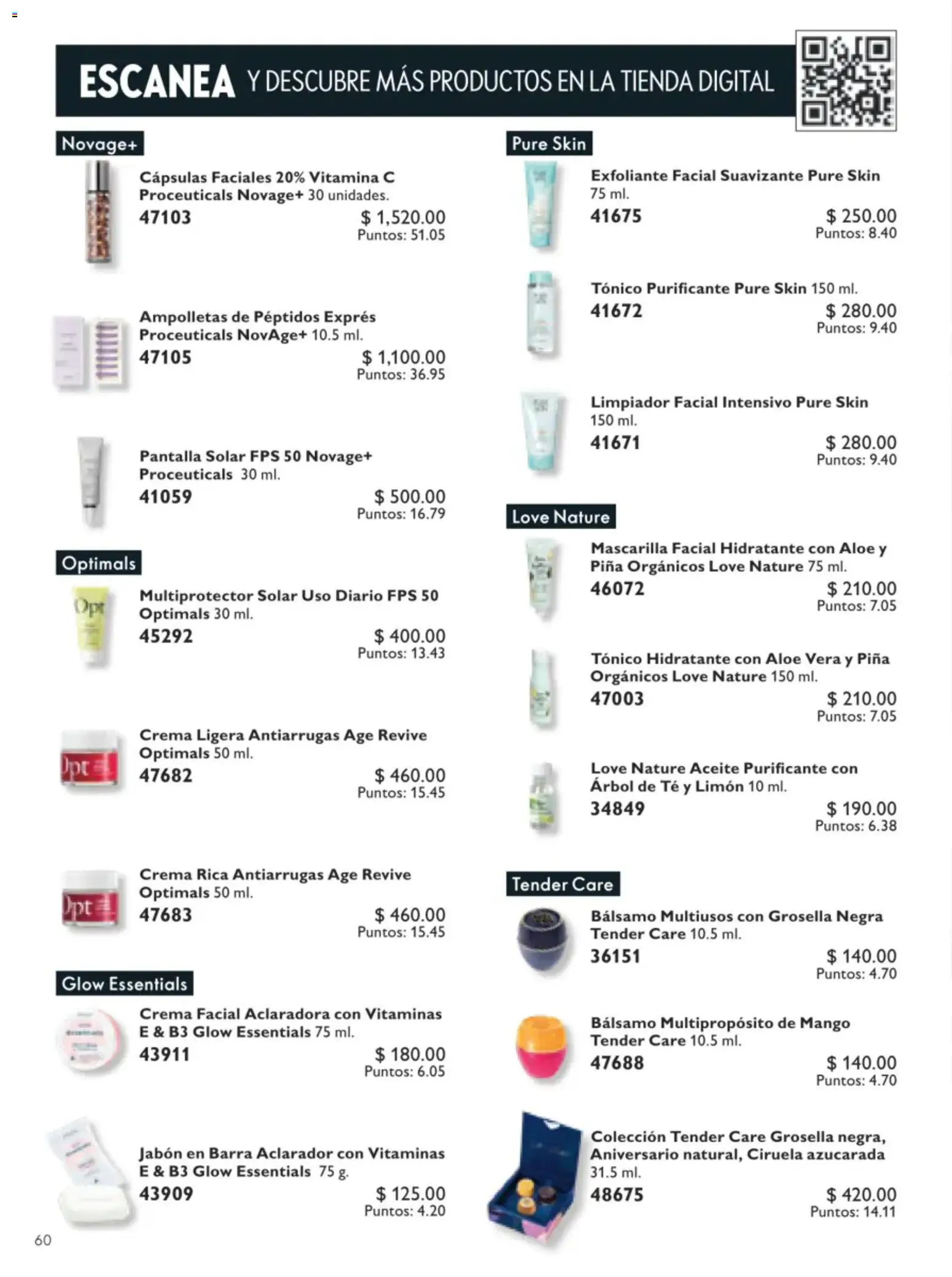 Nuevas ofertas de Oriflame válidas en toda la República Mexicana desde el 11/07/2026. ¡Encuentra las mejores ofertas en Oriflame campaña 10 2026! | Página: 60 | Productos: Aceite, Limpiador facial, Mascarilla, Jabón