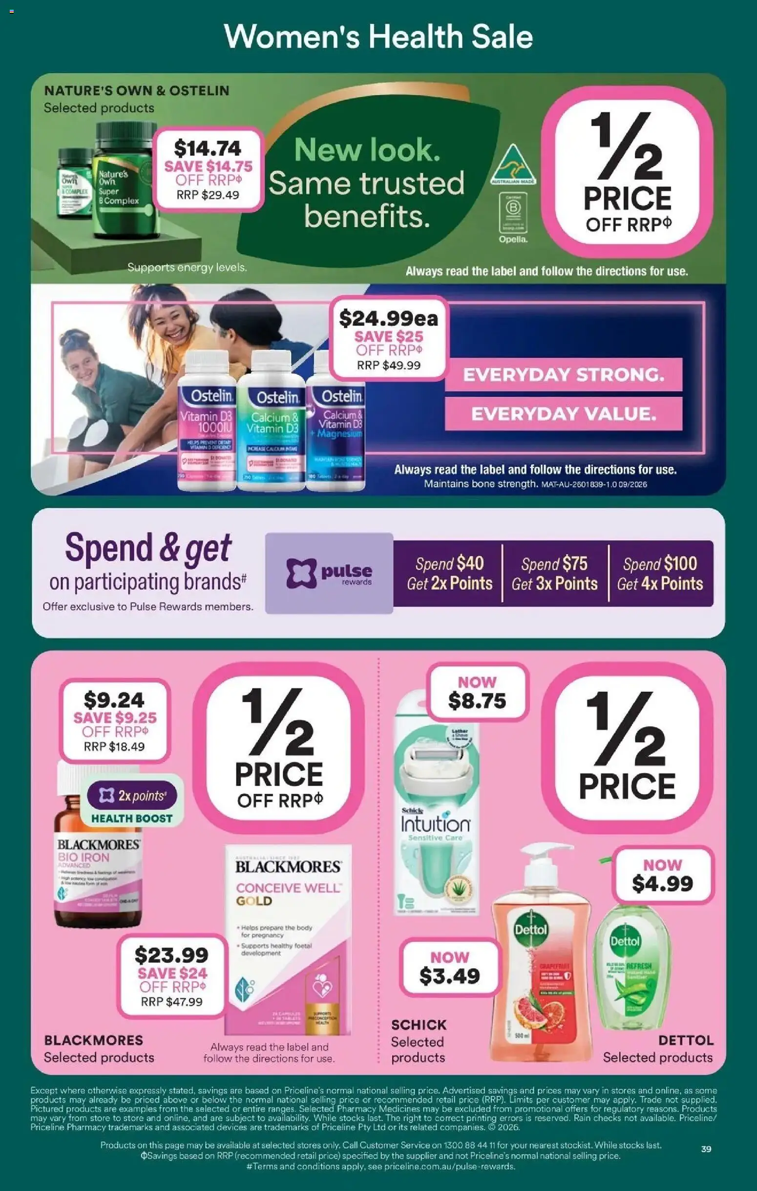 Priceline Pharmacy catalogue Potts Point - 15/10/2026 > weekly / monthly specials | Page: 39